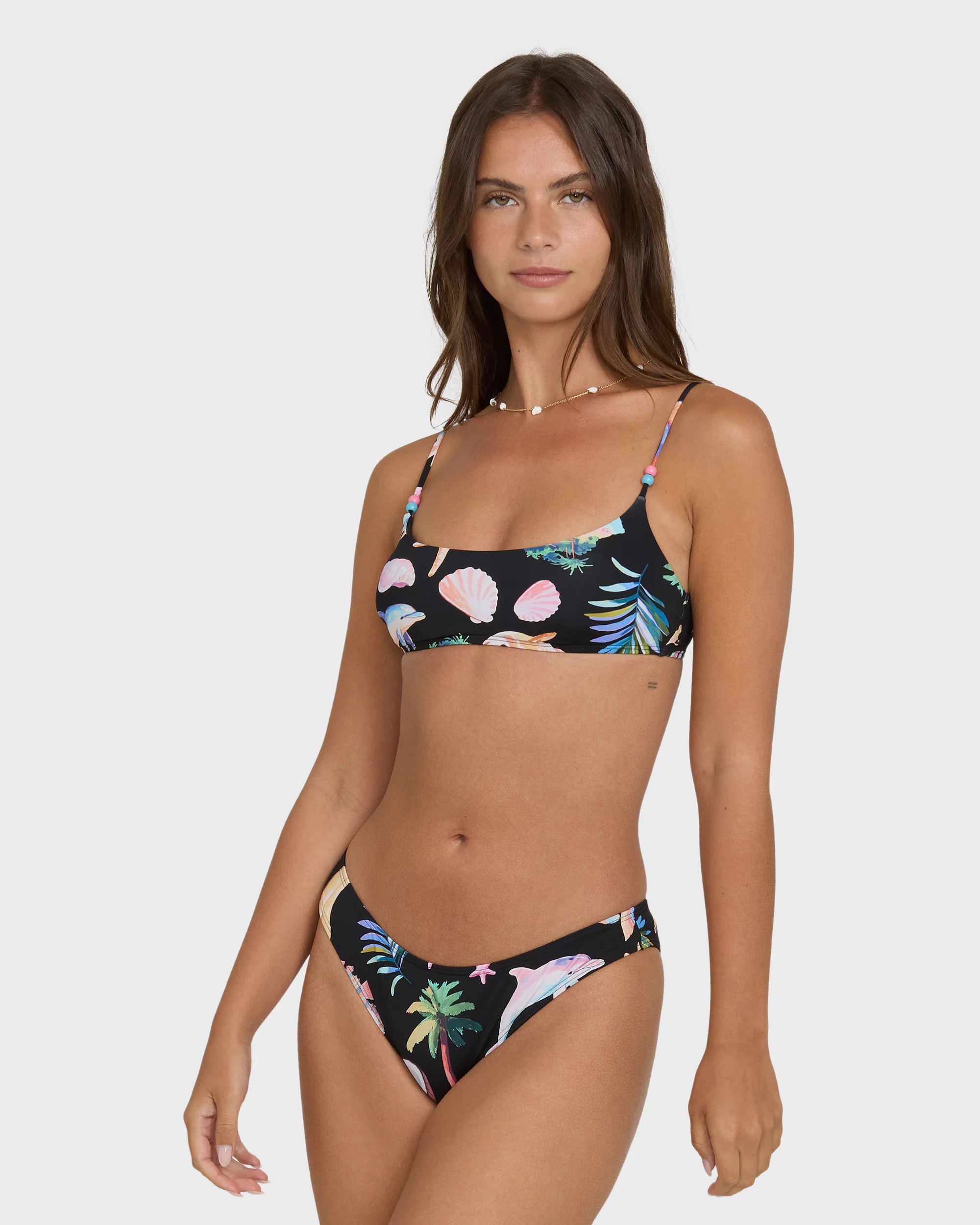 Party Wave Hike Bikini Bottoms - Black Pebble - Image 3