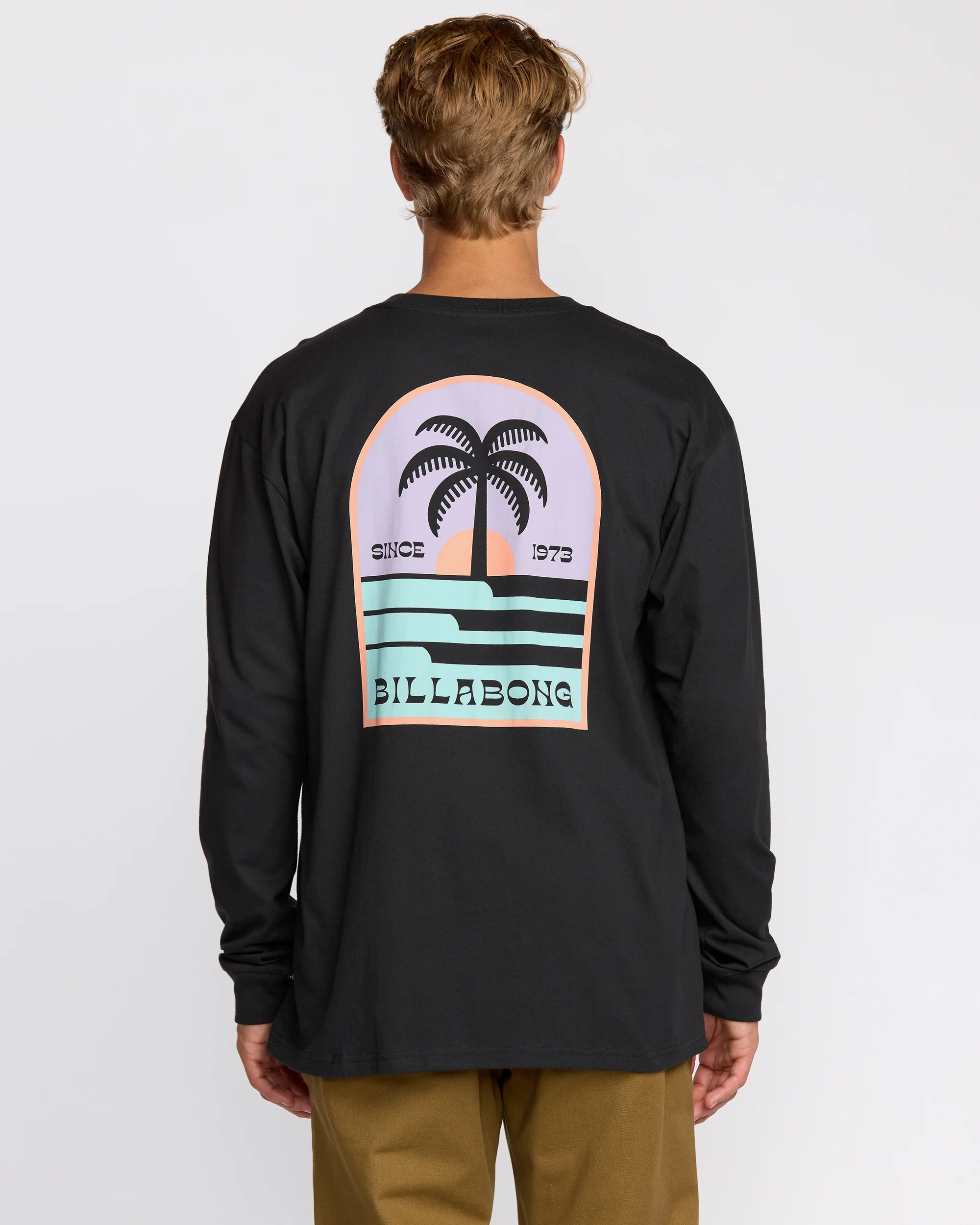 Portal Regular Long Sleeve T-Shirt - Washed Black - Image 3