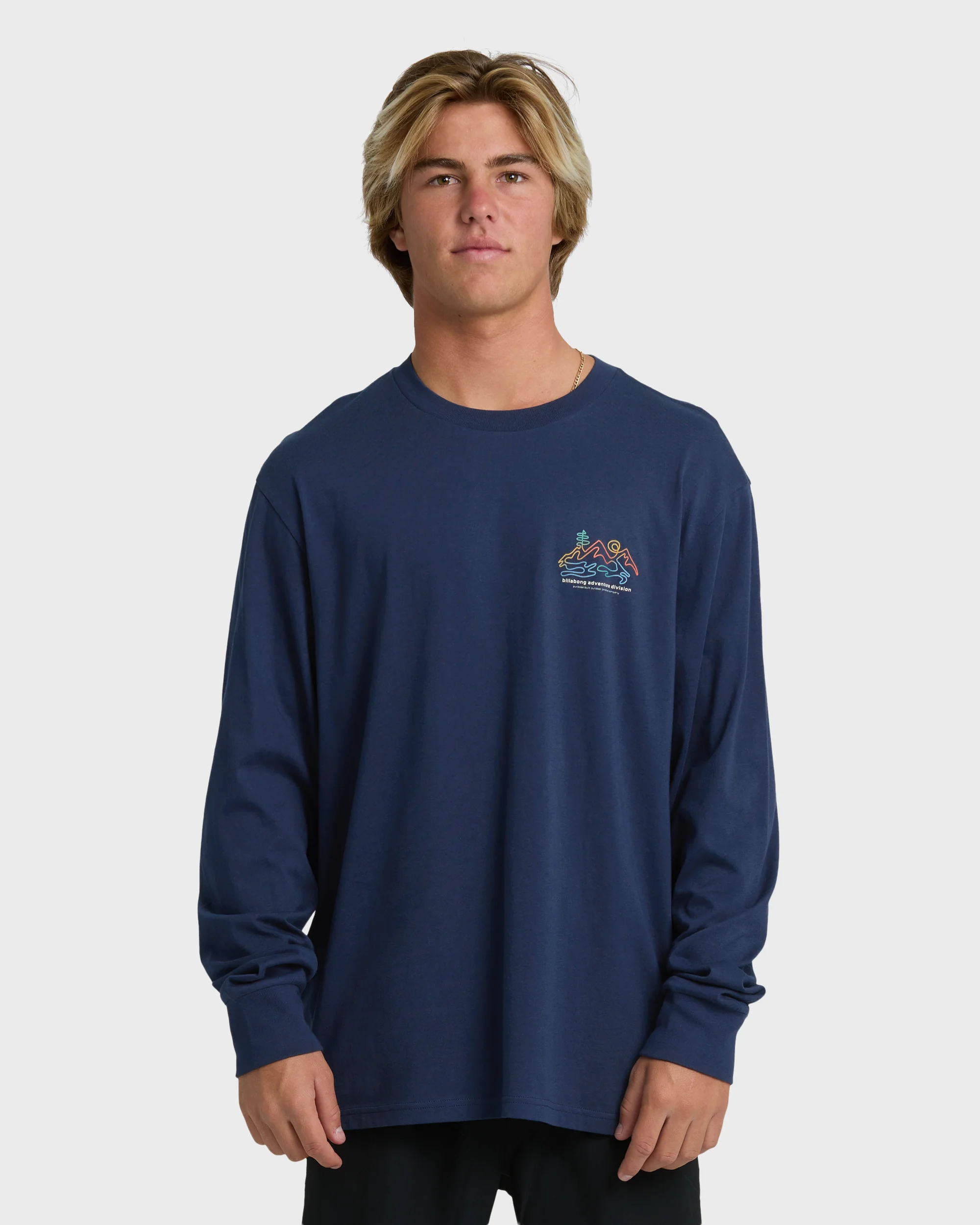 Range Adiv Premium Long Sleeve T-Shirt - Dark Blue - Image 2