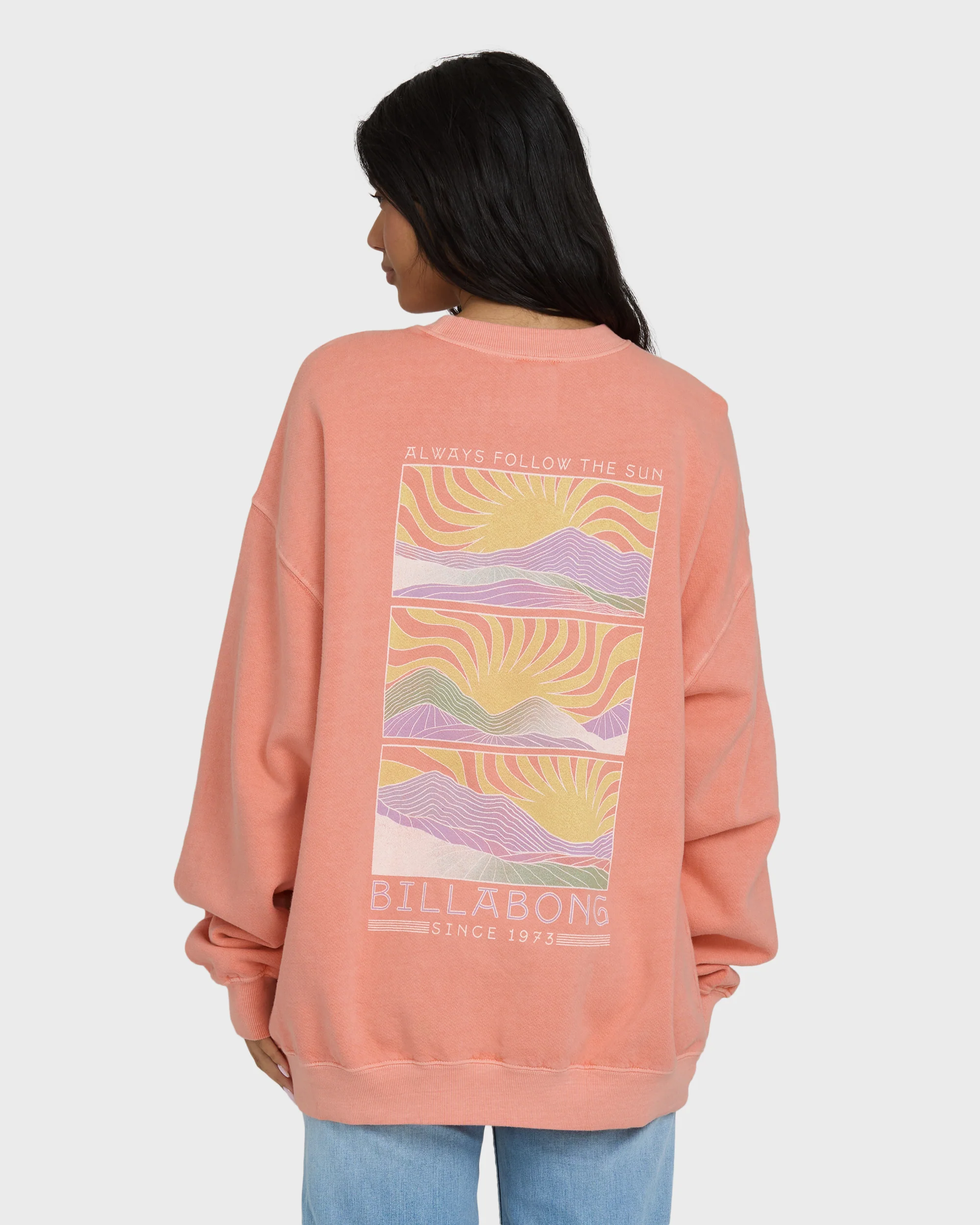 Ride In Crewneck Sweatshirt - Peach Out - Image 2