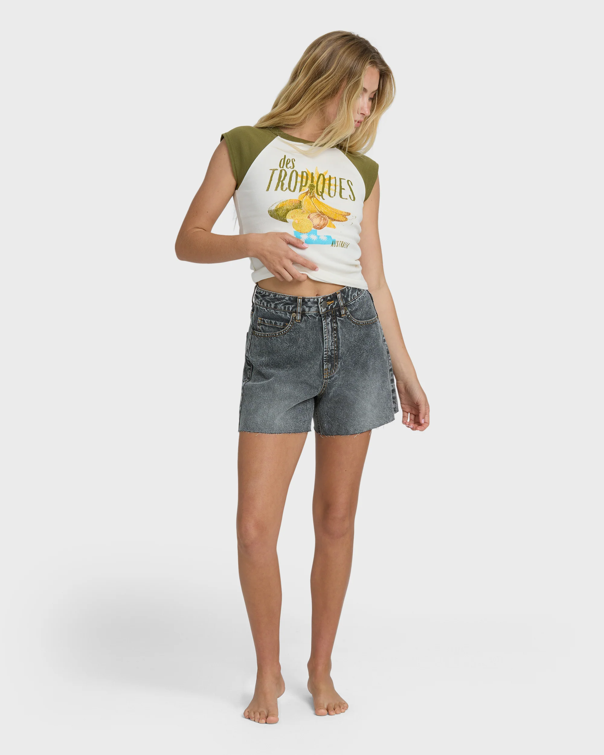 Riley Denim Shorts - Black Water - Image 4