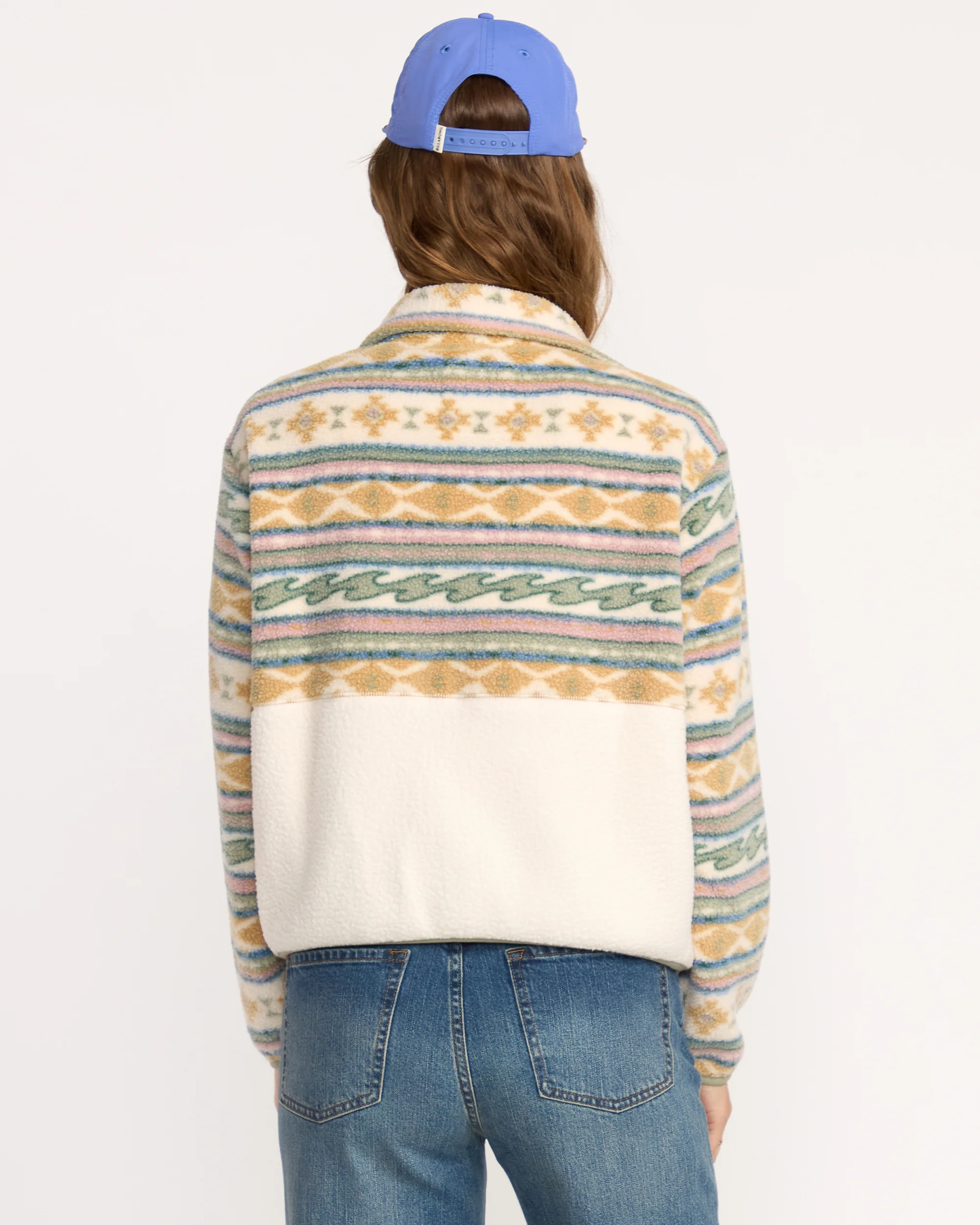 A/Div Rock Jetty Mock Neck Zip Sherpa Fleece - Whitecap - Image 7