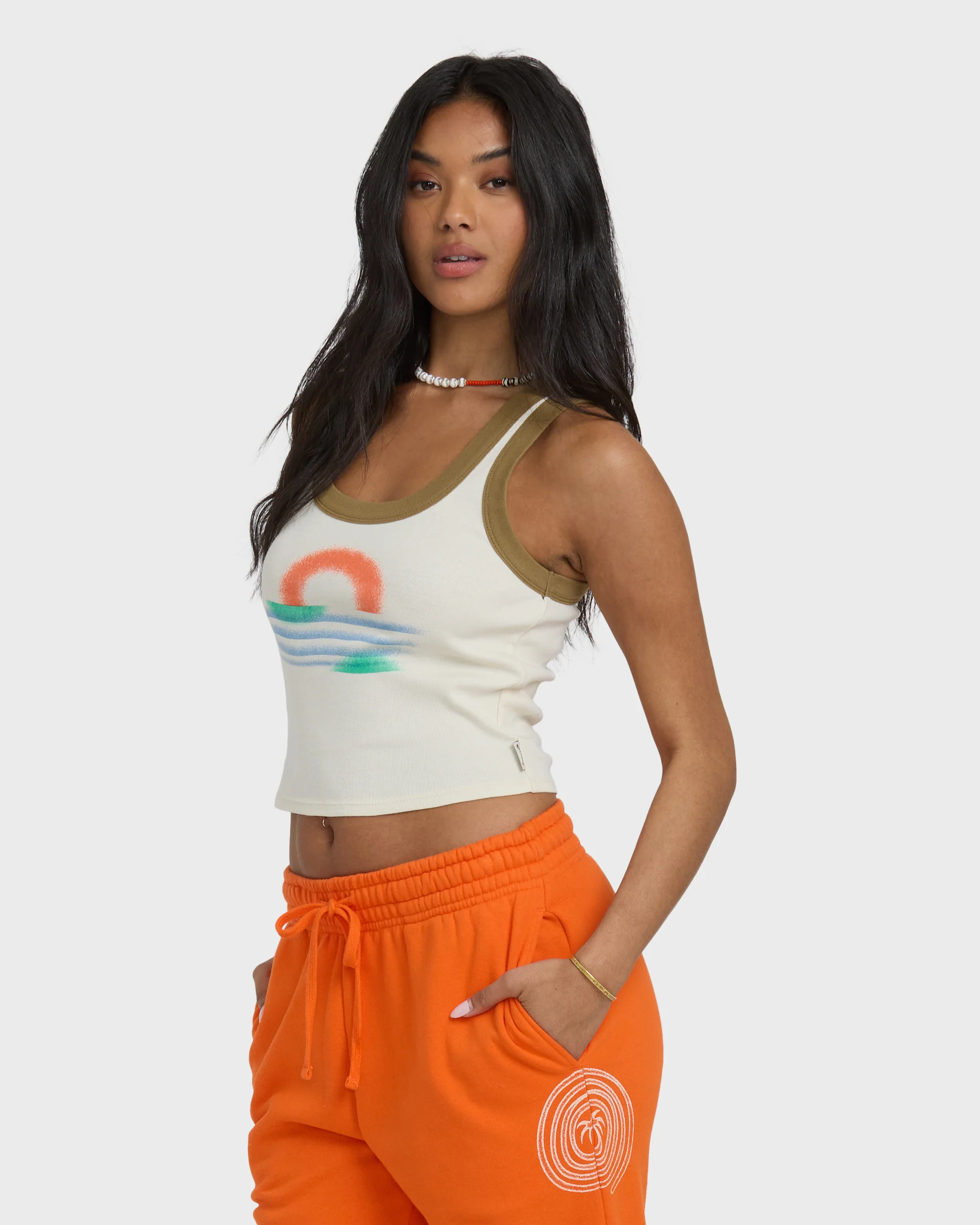 Schuyler Ringer Tank T-Shirt - Whitecap - Image 4