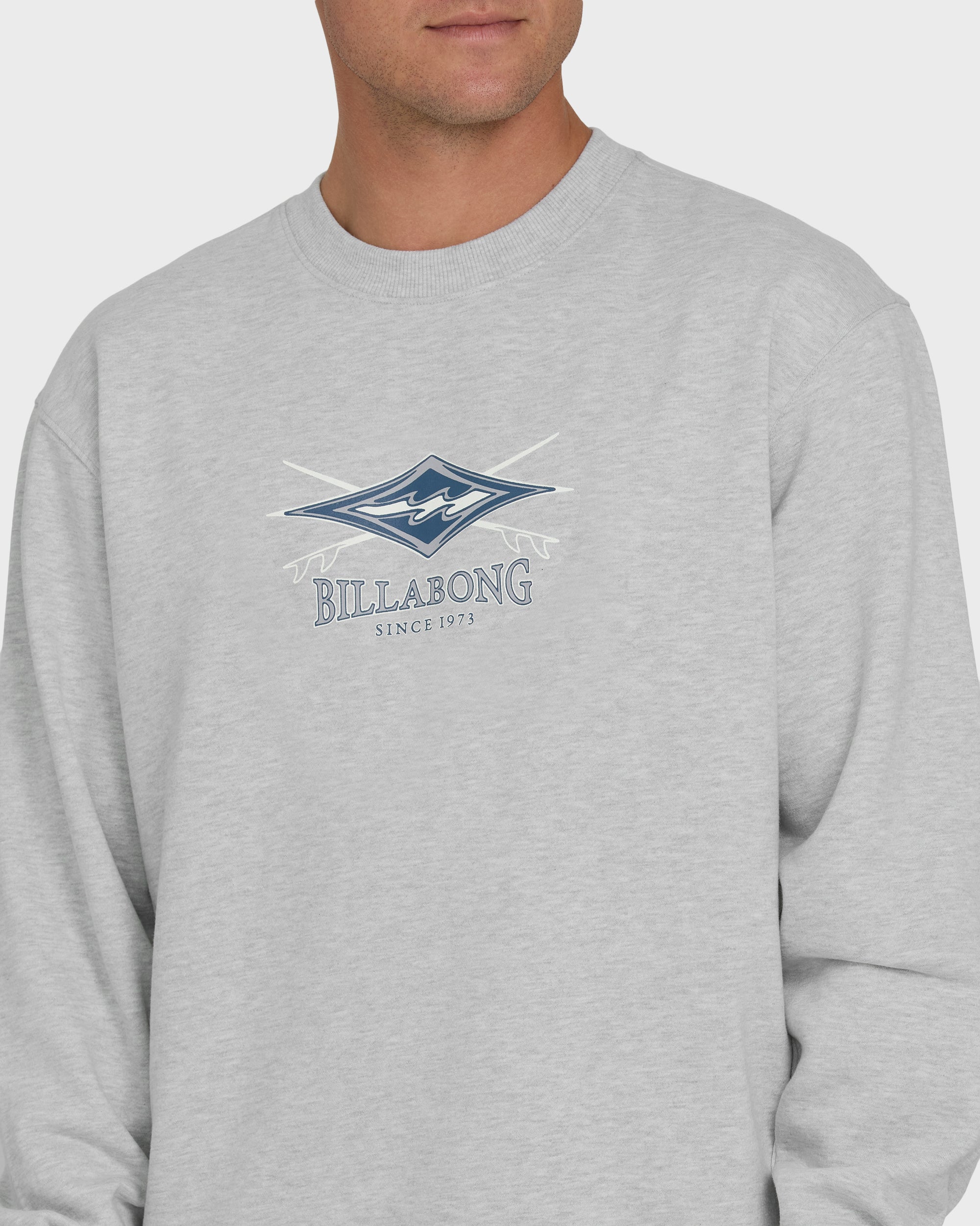 Shortsands Crewneck Sweatshirt - Light Grey Heather - Image 5