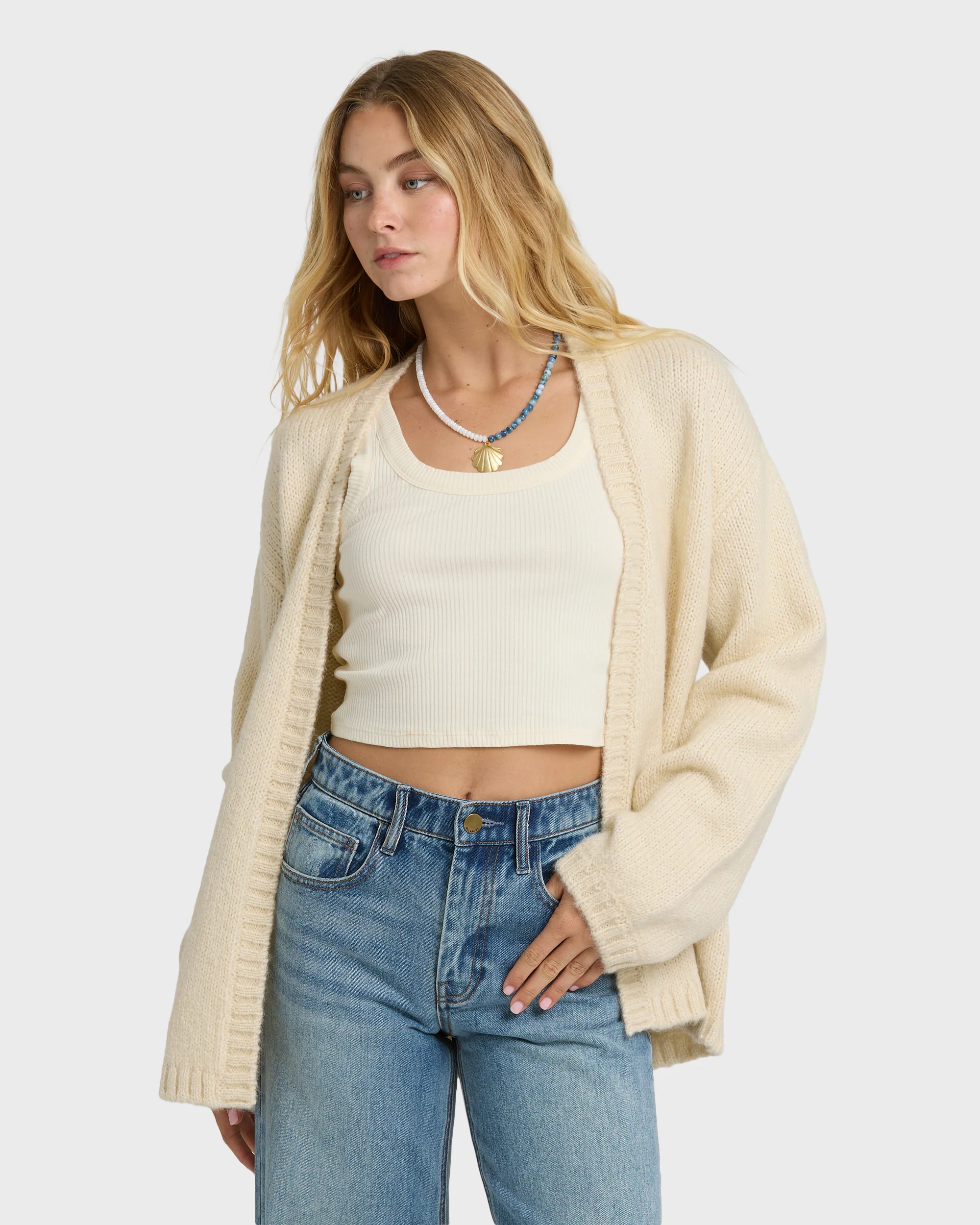 Soft Sun Cardi - Whitecap - Image 2