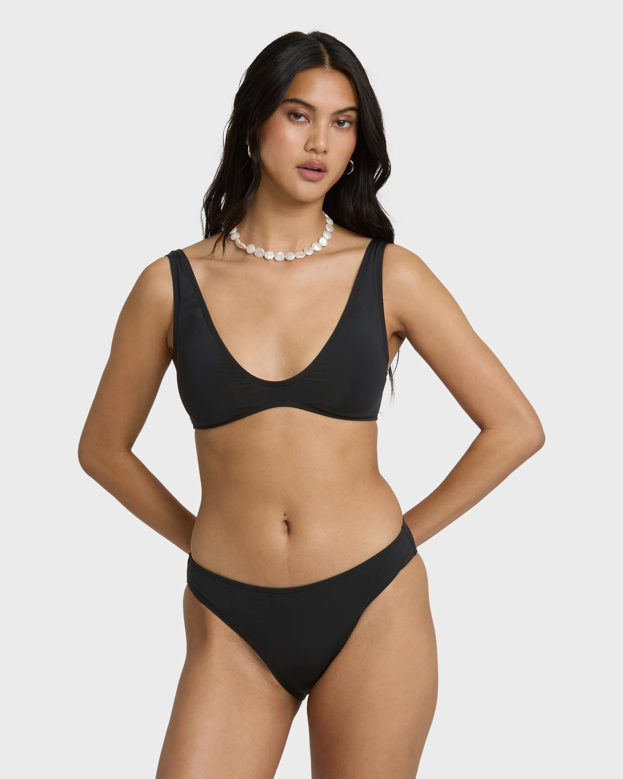 Sol Searcher Lowrider Full Bikini Bottoms - Black Pebble - Image 2