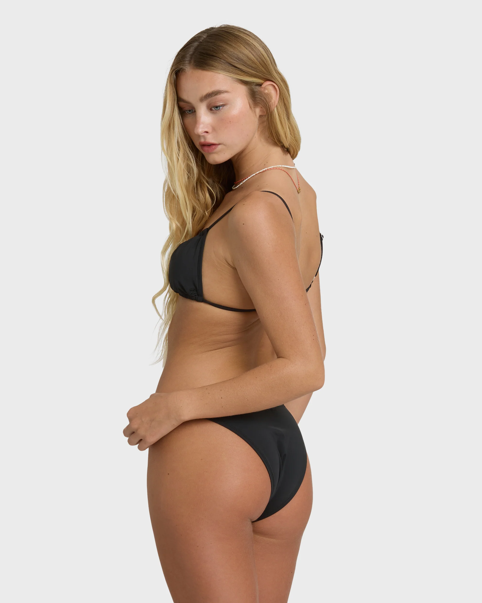 Sol Searcher Teagan Bralette Bikini Top - Black Pebble - Image 6