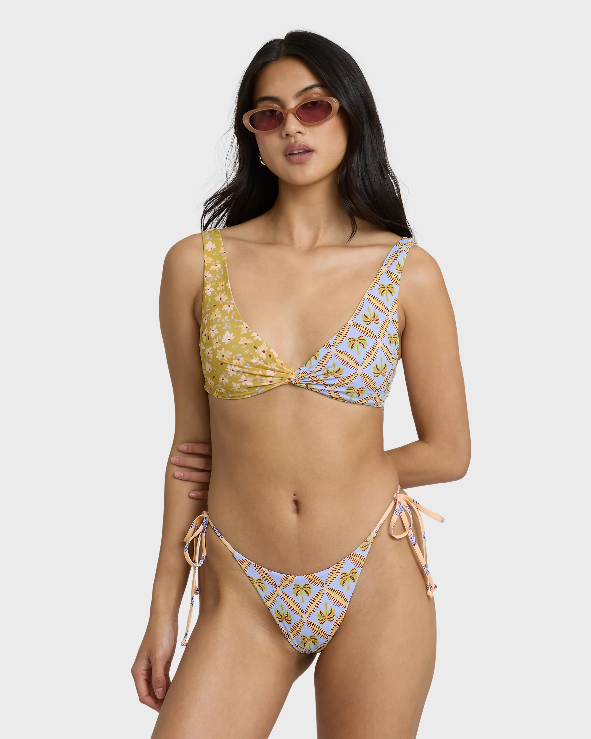 Soul Stoke Reversible Tie-side Hike Medium Bikini Bottom - Twilight Blue - Image 2