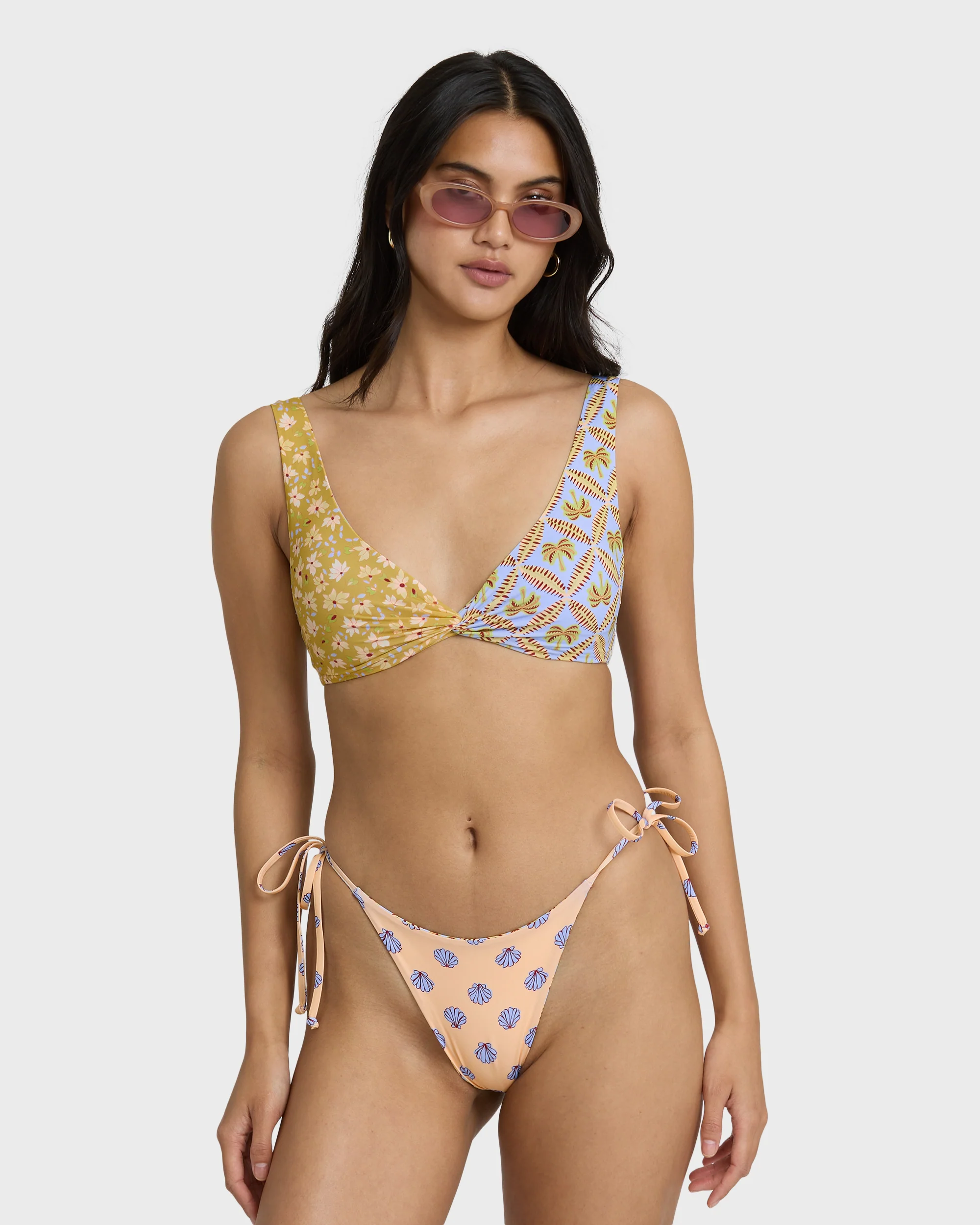 Soul Stoke Reversible Tie-side Hike Medium Bikini Bottom - Twilight Blue - Image 8