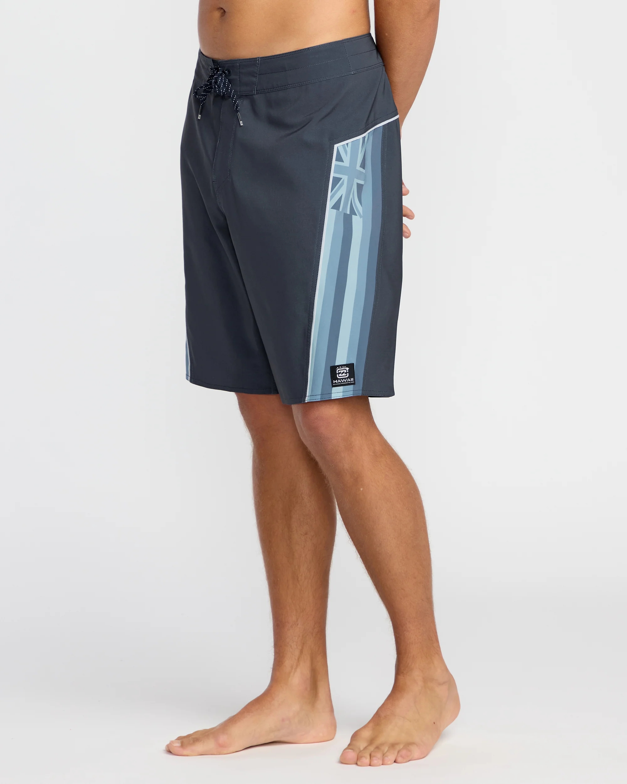 Straddie Pro Hi 20" Boardshorts - Harbor Blue - Image 4