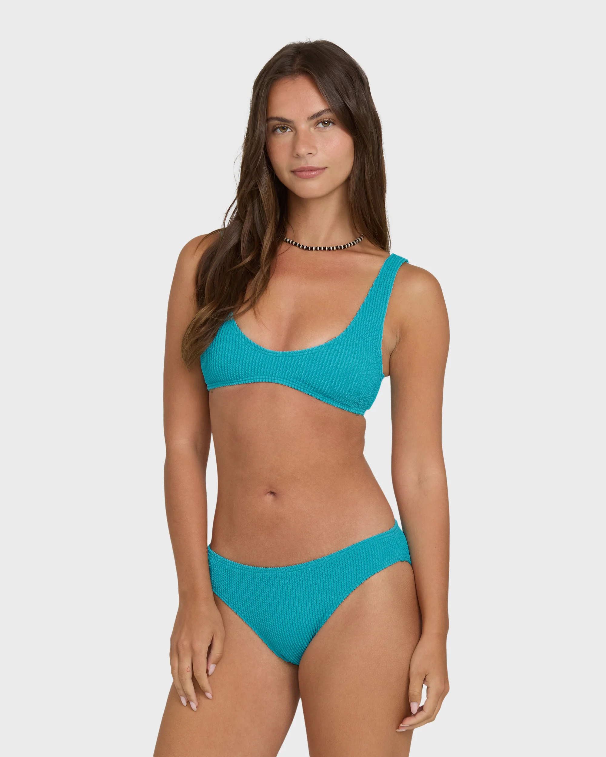 Summer Hi Lowrider Full Bikini Bottoms - Bright Marine - Image 3