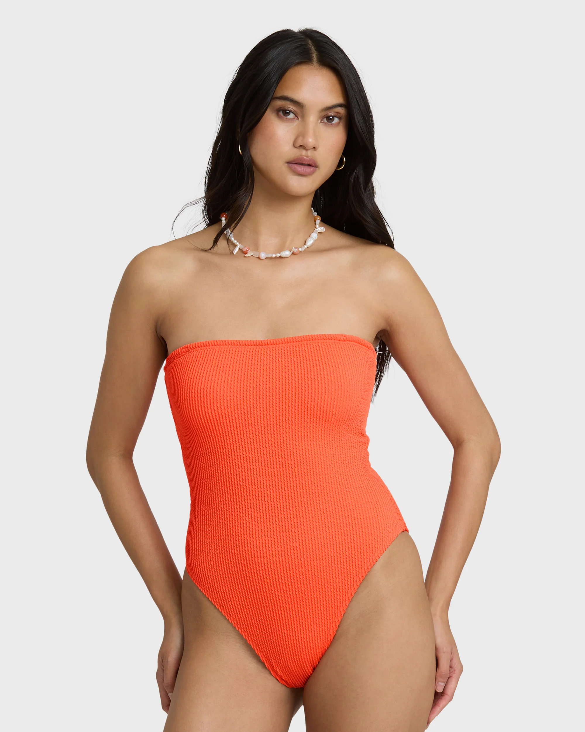 Summer Hi Tully One-piece Swimsuit - Hot Coral - Image 3