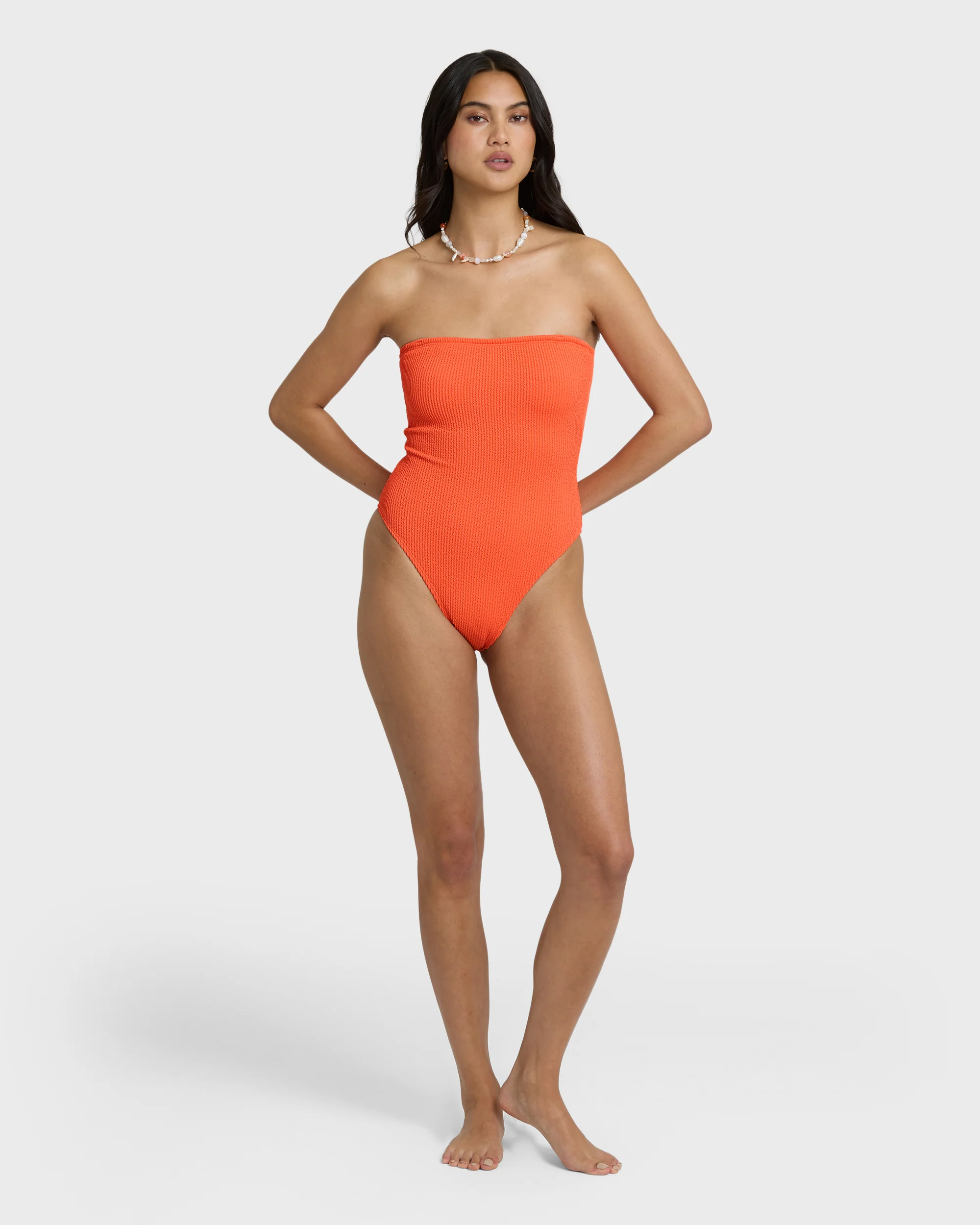 Summer Hi Tully One-piece Swimsuit - Hot Coral - Image 6