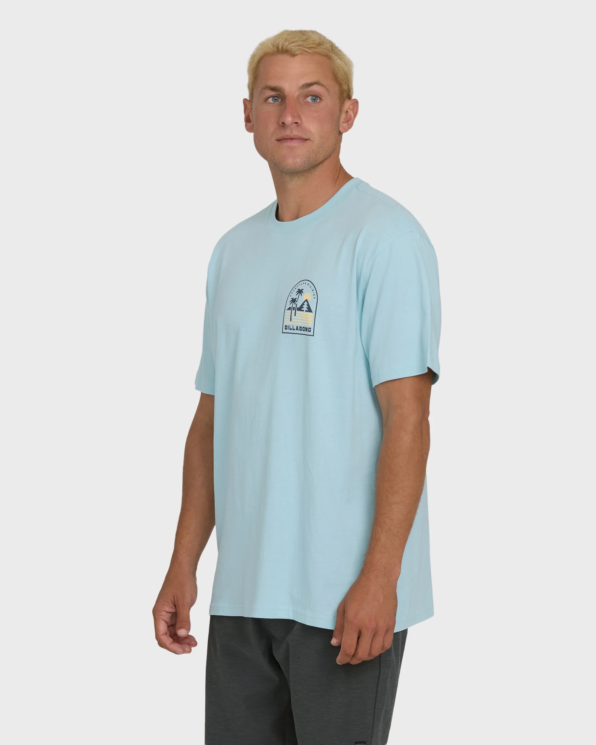 A/Div Sun Down Premium Short Sleeve Knit T-Shirt - Winter Sky - Image 3