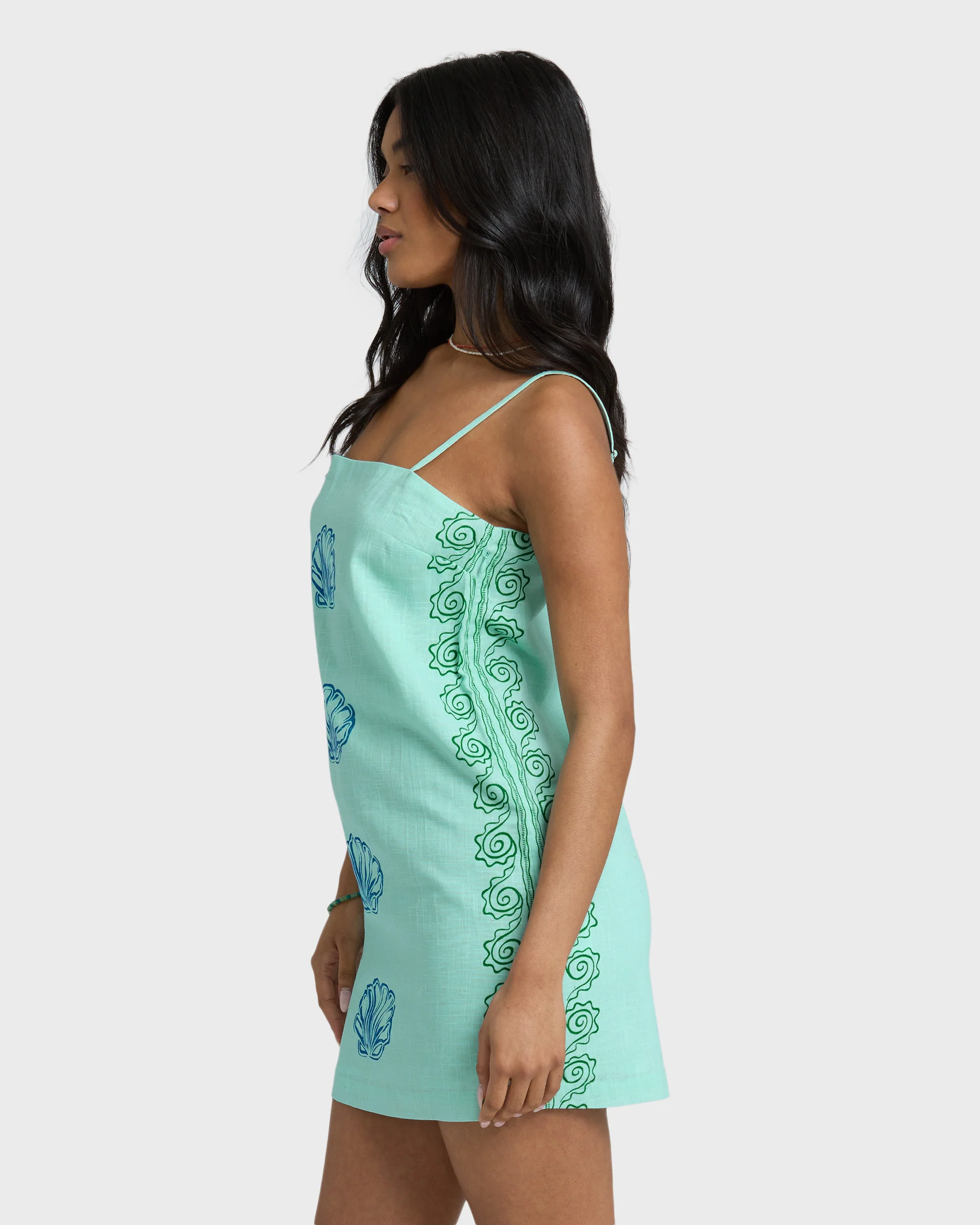 Sun Rays Mini Dress - Pool Blue - Image 6