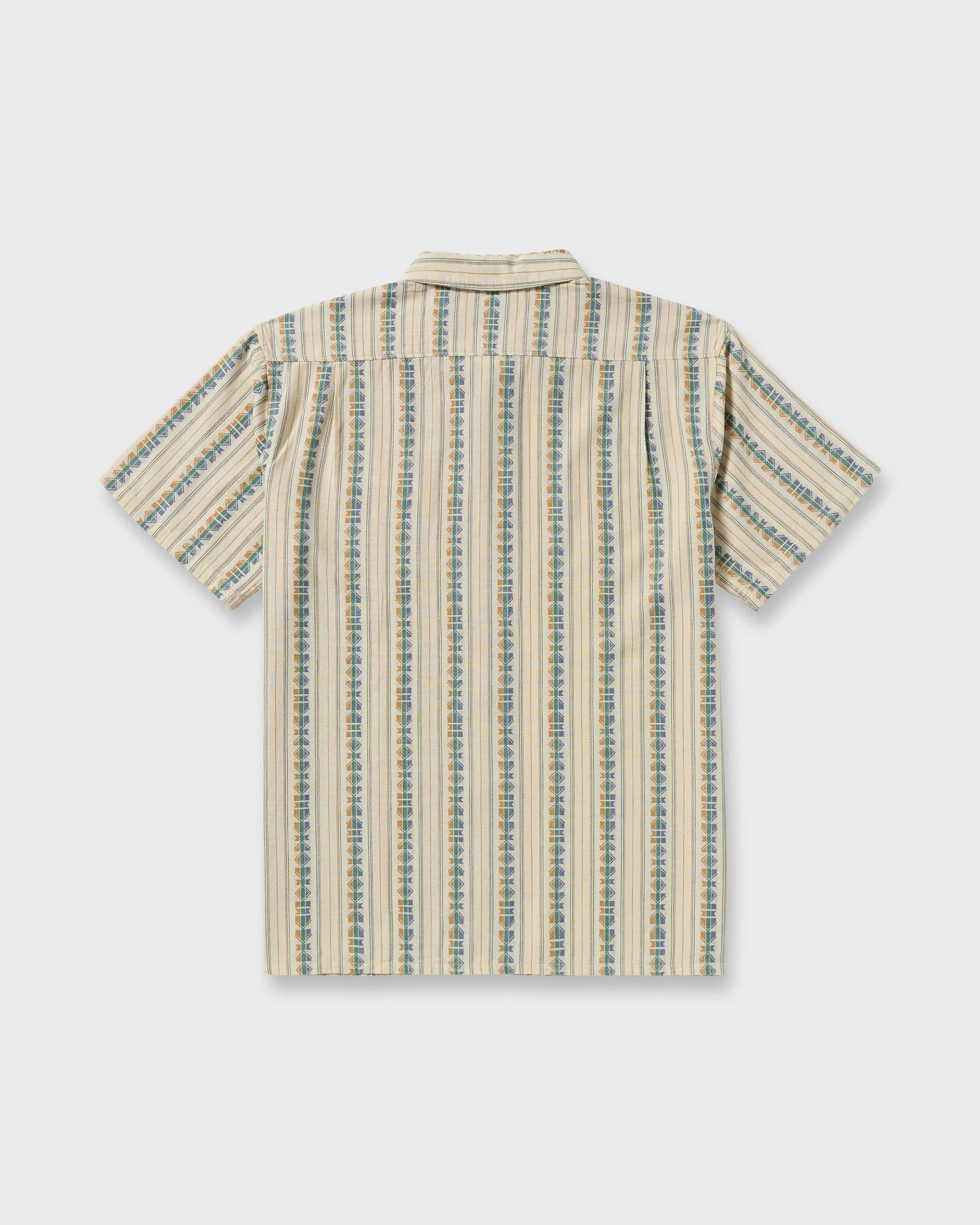 Sundays Jacquard Short Sleeve Shirt - Cream - Image 8