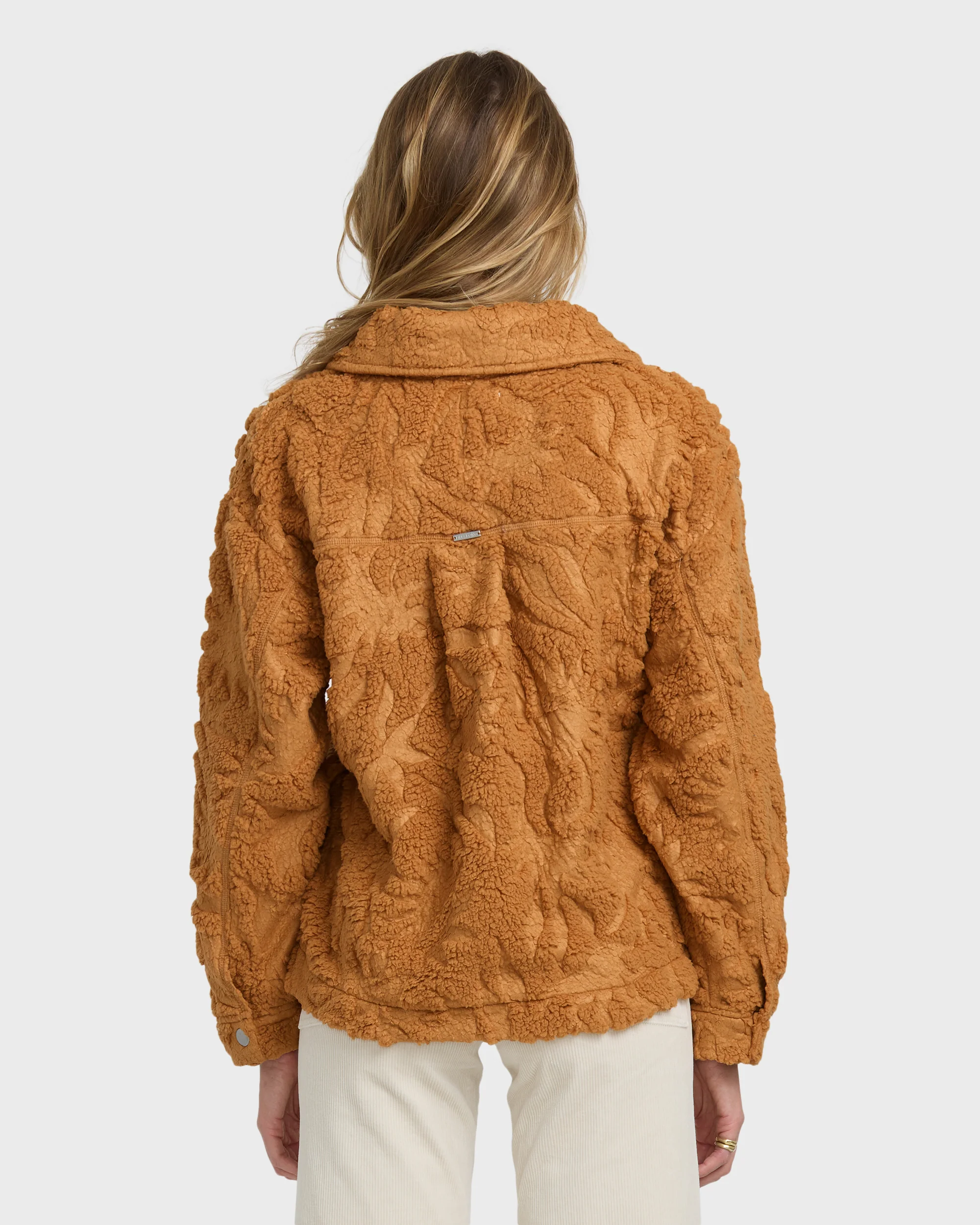 Sundown Sherpa Shacket - Camel - Image 7