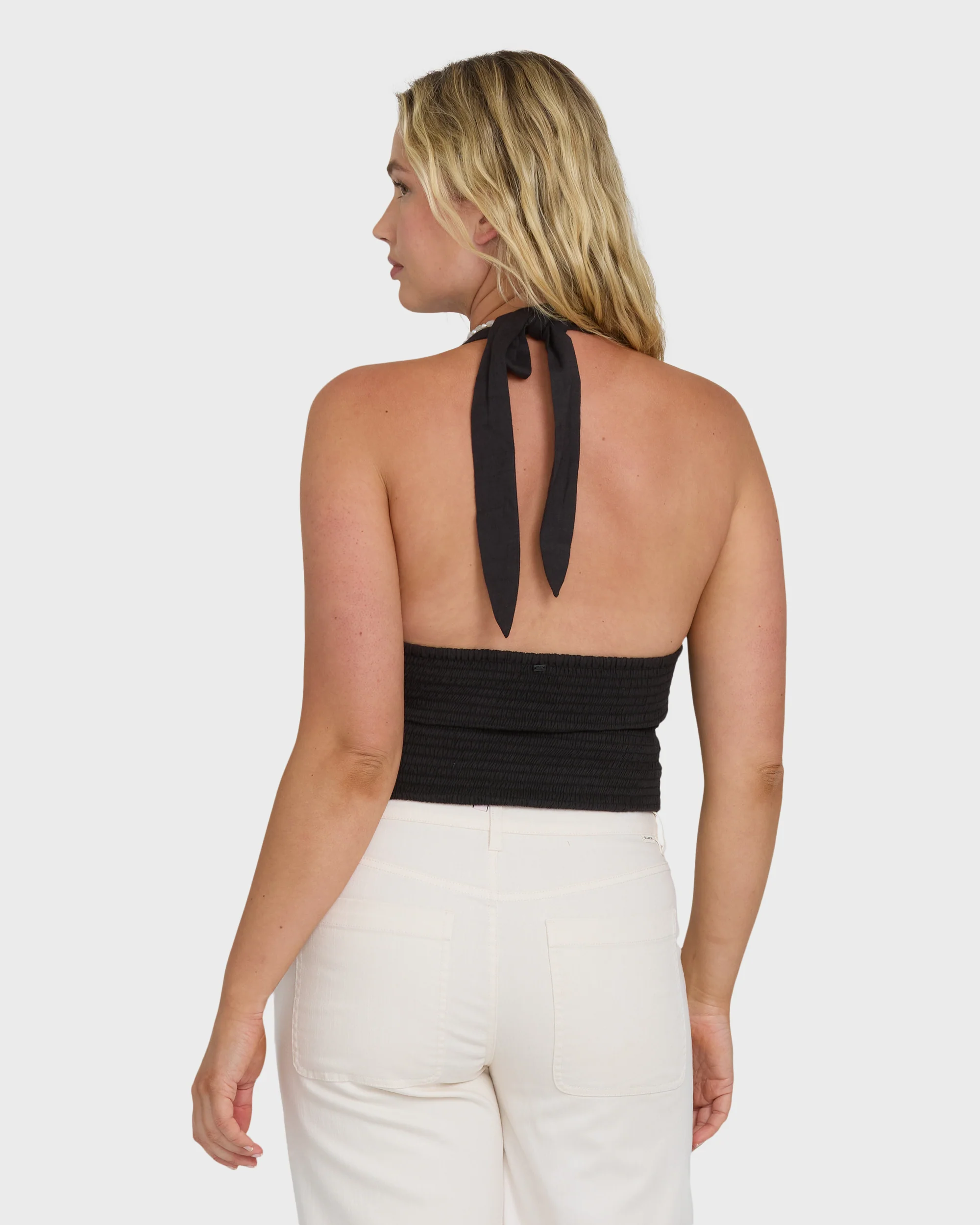 Sunny Sometimes Solid Tank Top - Black Sands - Image 9