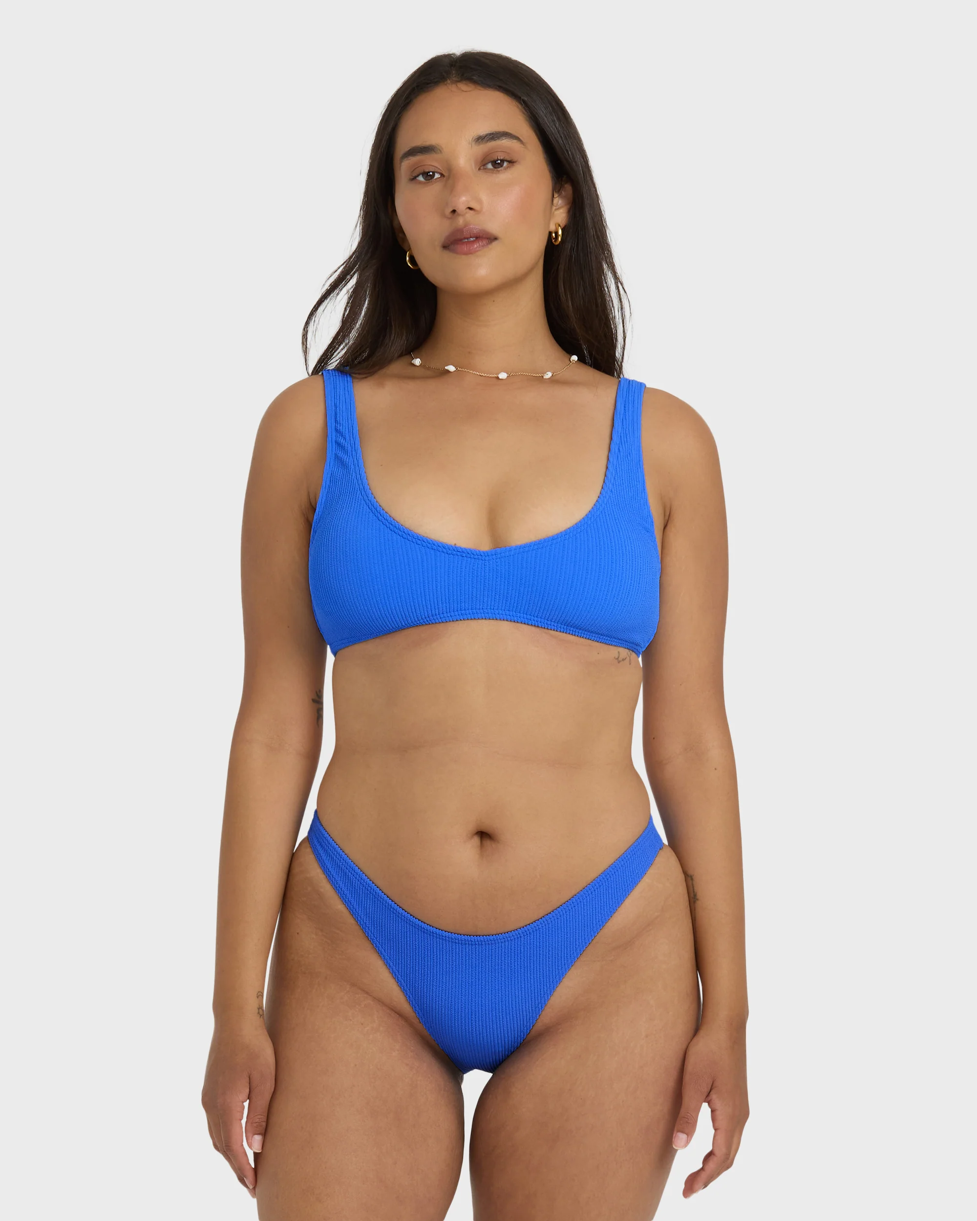 Sunrays Jesse Tank Bikini Top - Tidal Blue