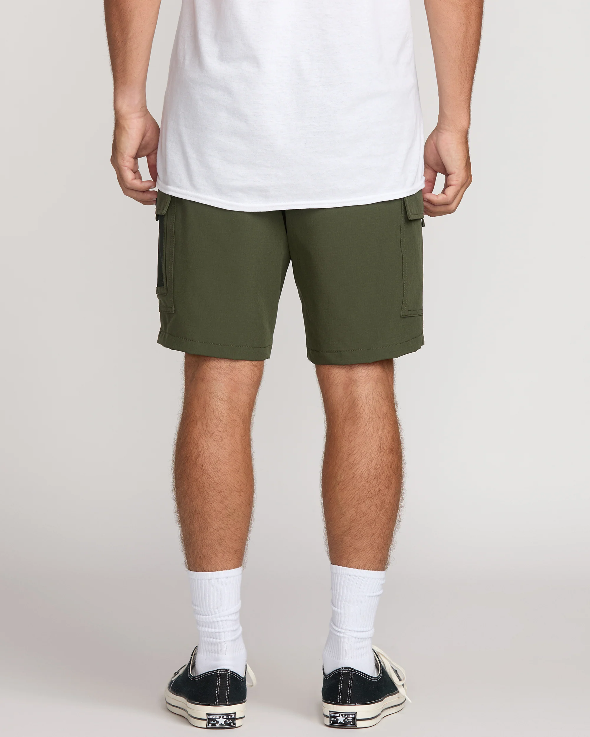 Surftrek Cargo Hybrid Shorts - Dark Military - Image 3