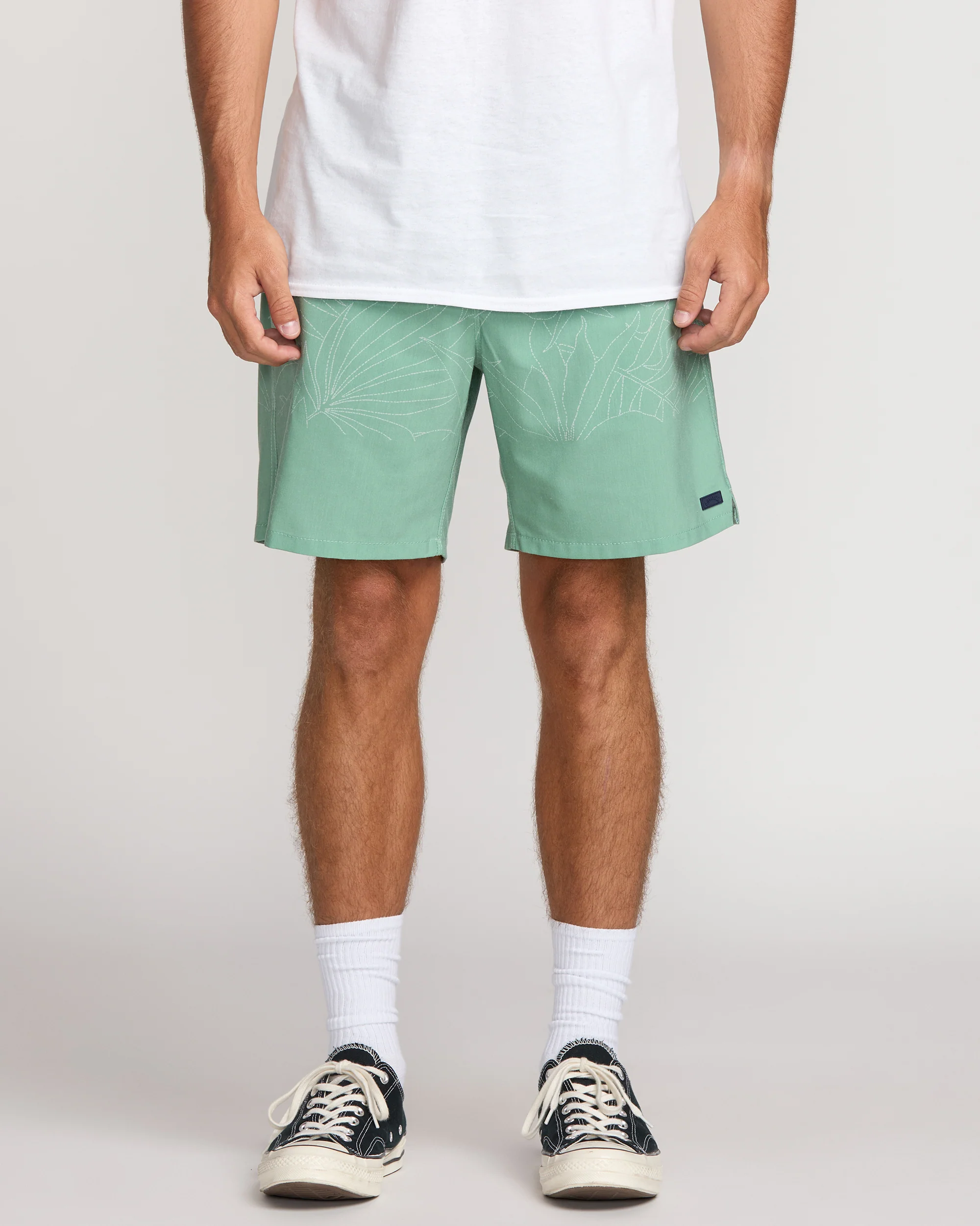 Surftrek Transit Elastic 17" Hybrid Shorts - Mist Green