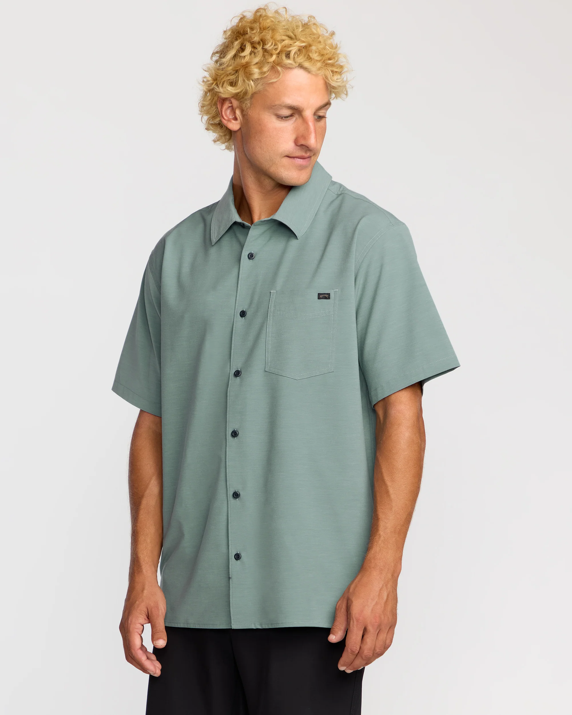 Surftrek Transit Short Sleeve Shirt - Sea Blue - Image 4