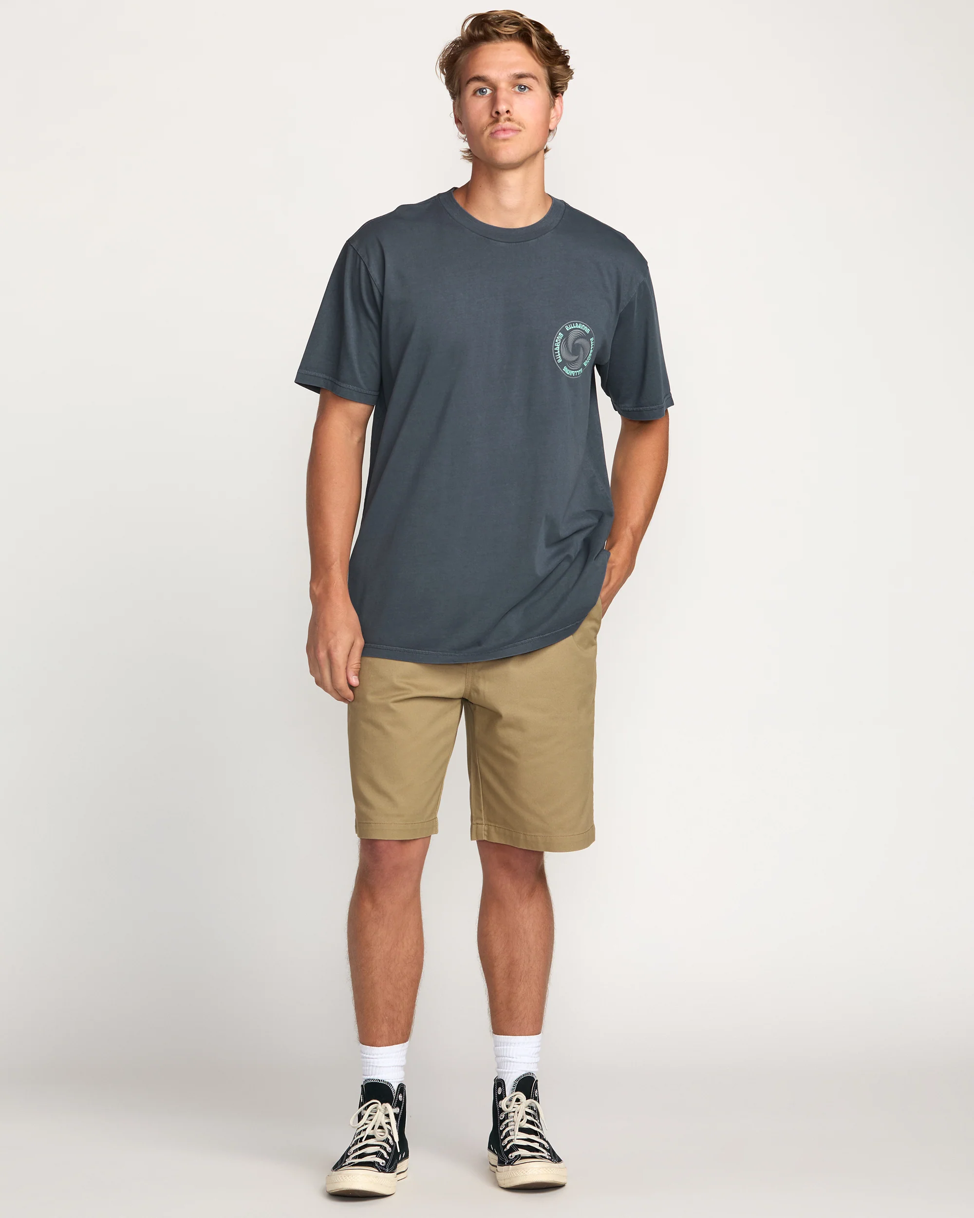 Swivel Premium Wave Wash Tee - Aged Indigo - Image 3
