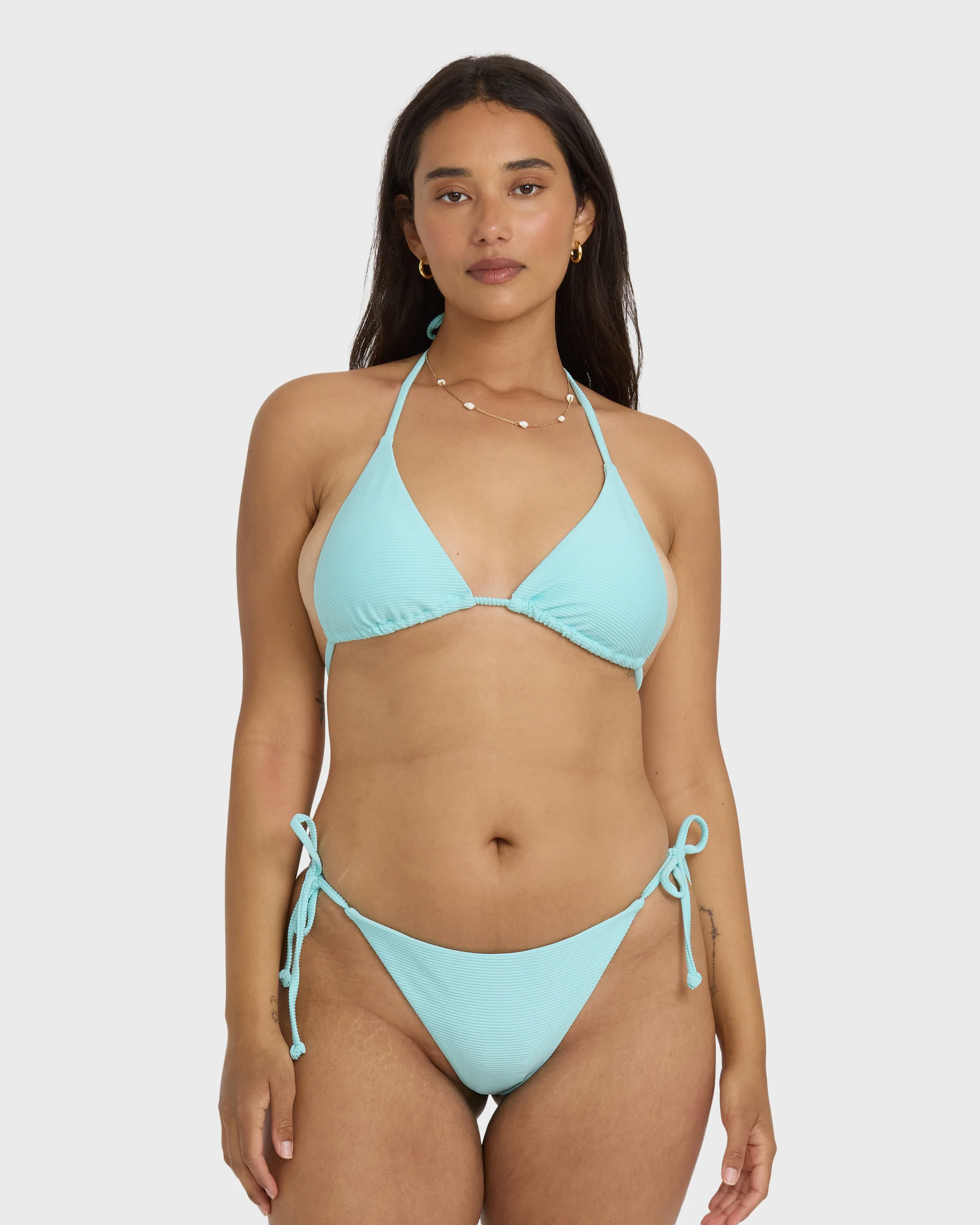 Tanlines Multi Tri Bikini Top - Crystal Blue - Image 6