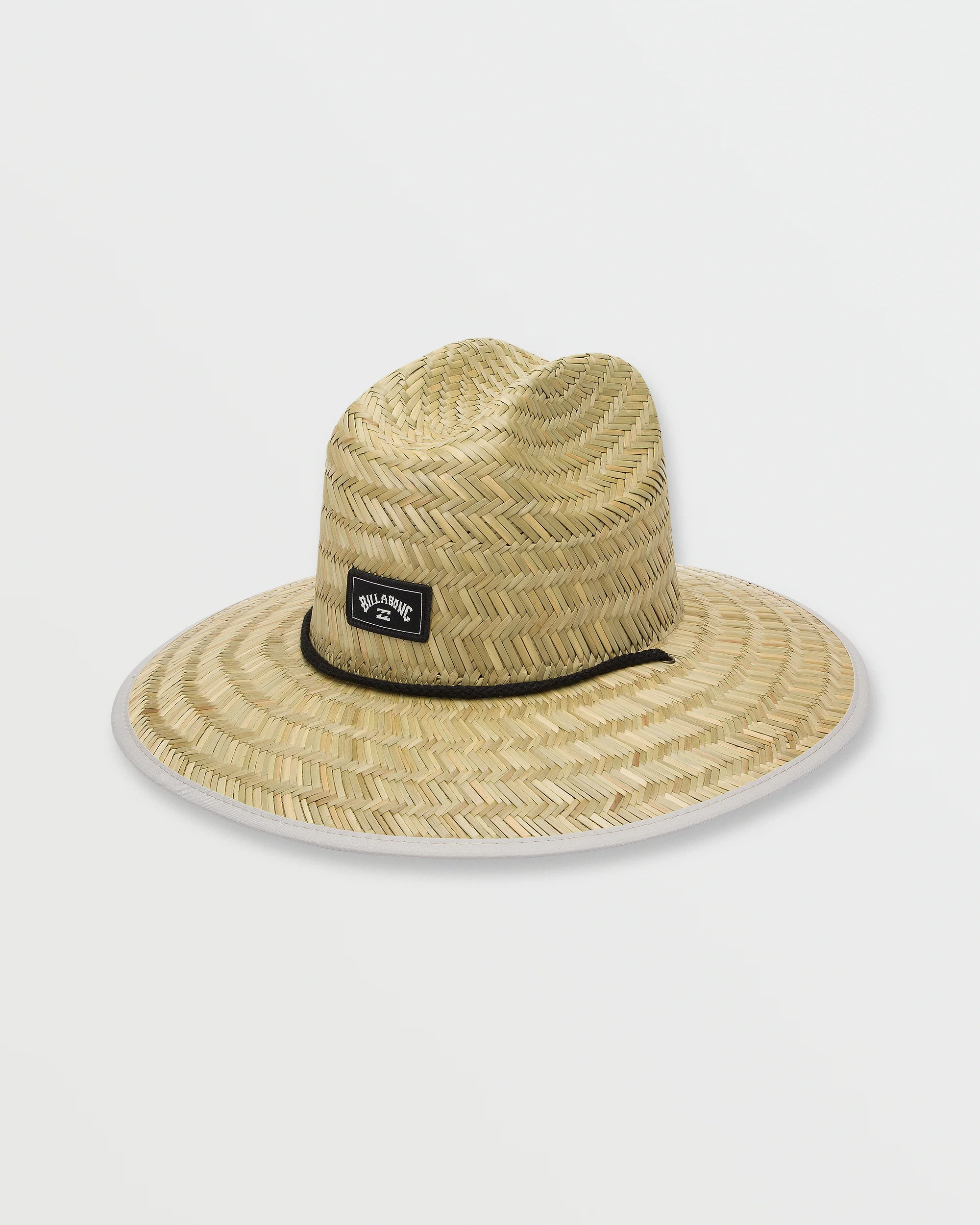 Tides Print Straw Hat - Deep Blue