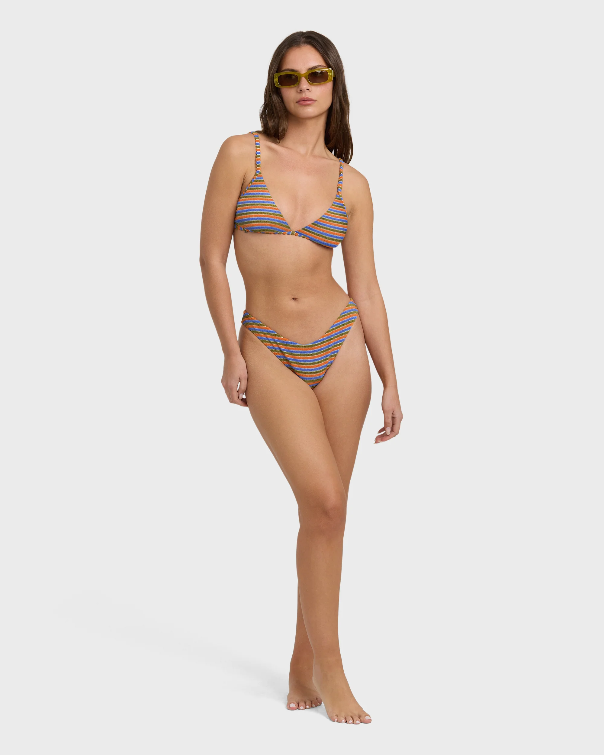 Tides Terry Charlie Fixed Triangle Bikini Top - Multi - Image 4