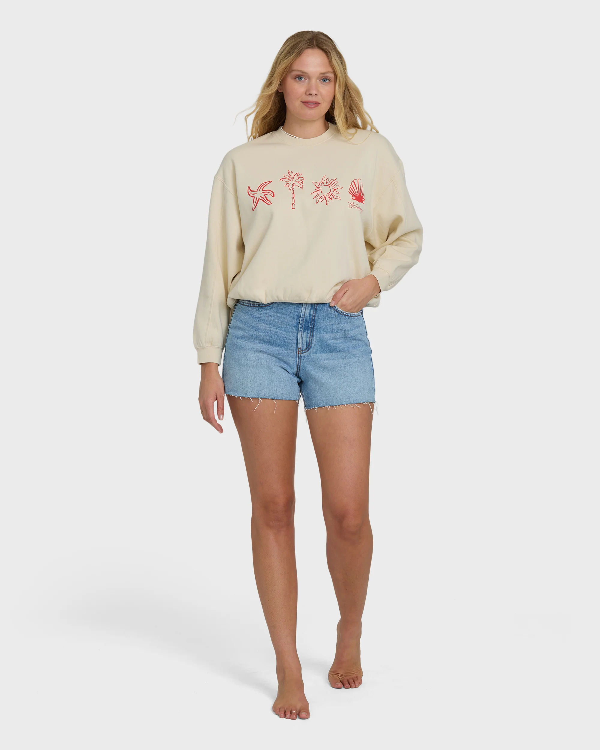 Treasure Cay Crewneck Sweatshirt - White Cap - Image 4