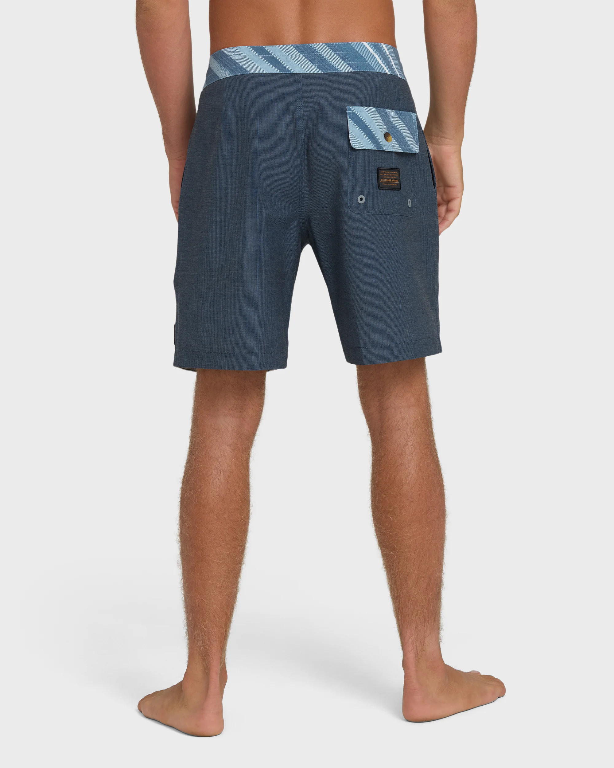 True North Garage Lo Tide 18" Boardshorts - True Navy - Image 2