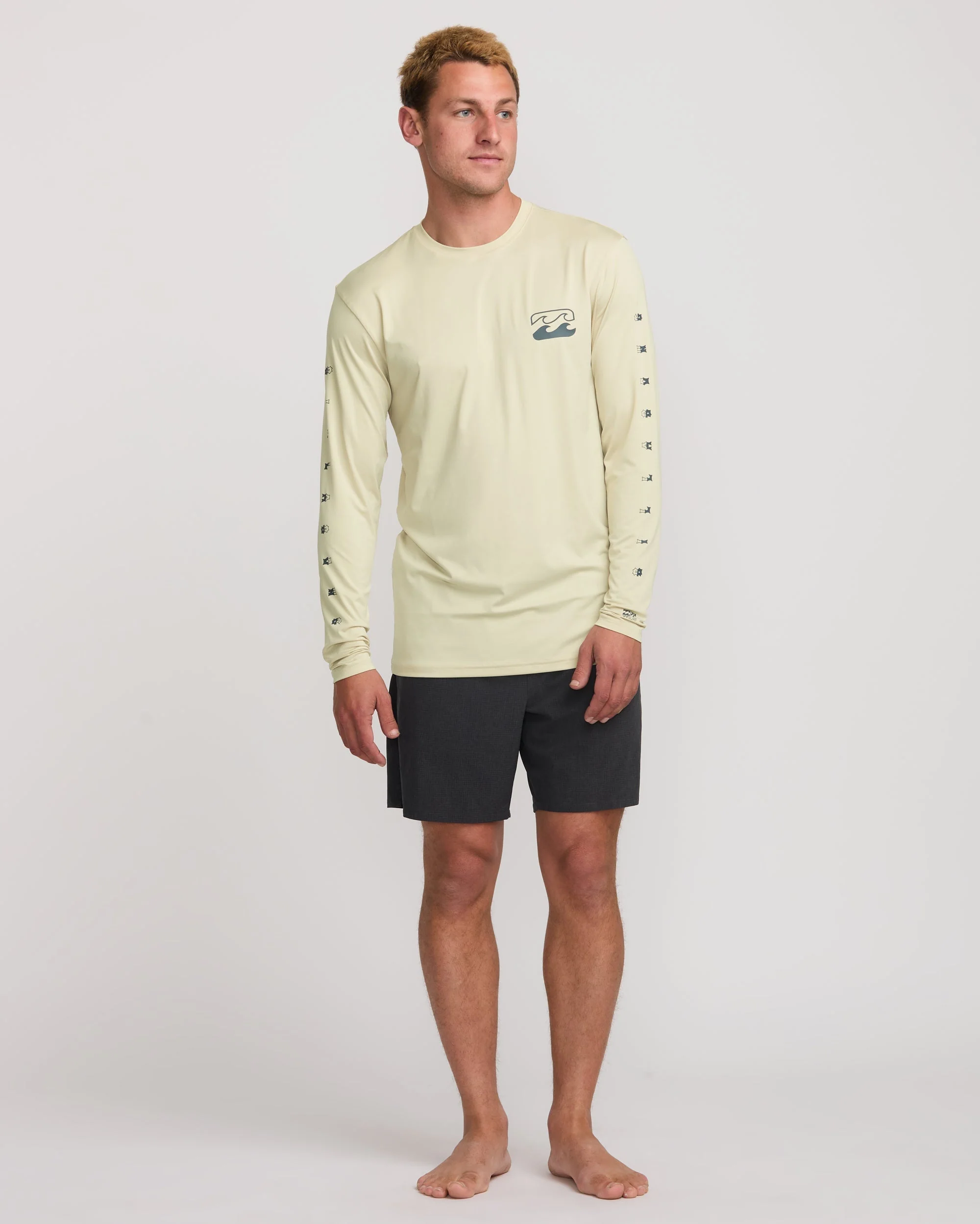 Unity Loose Fit Long Sleeve Surf Tee - Desert Sand - Image 5