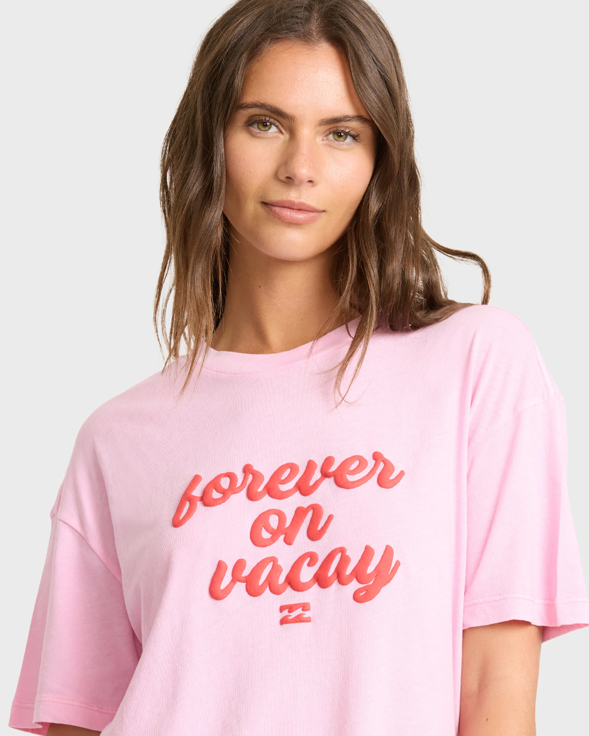 Vacay Forever Short Sleeve Knit T-Shirt - Prism Pink - Image 5
