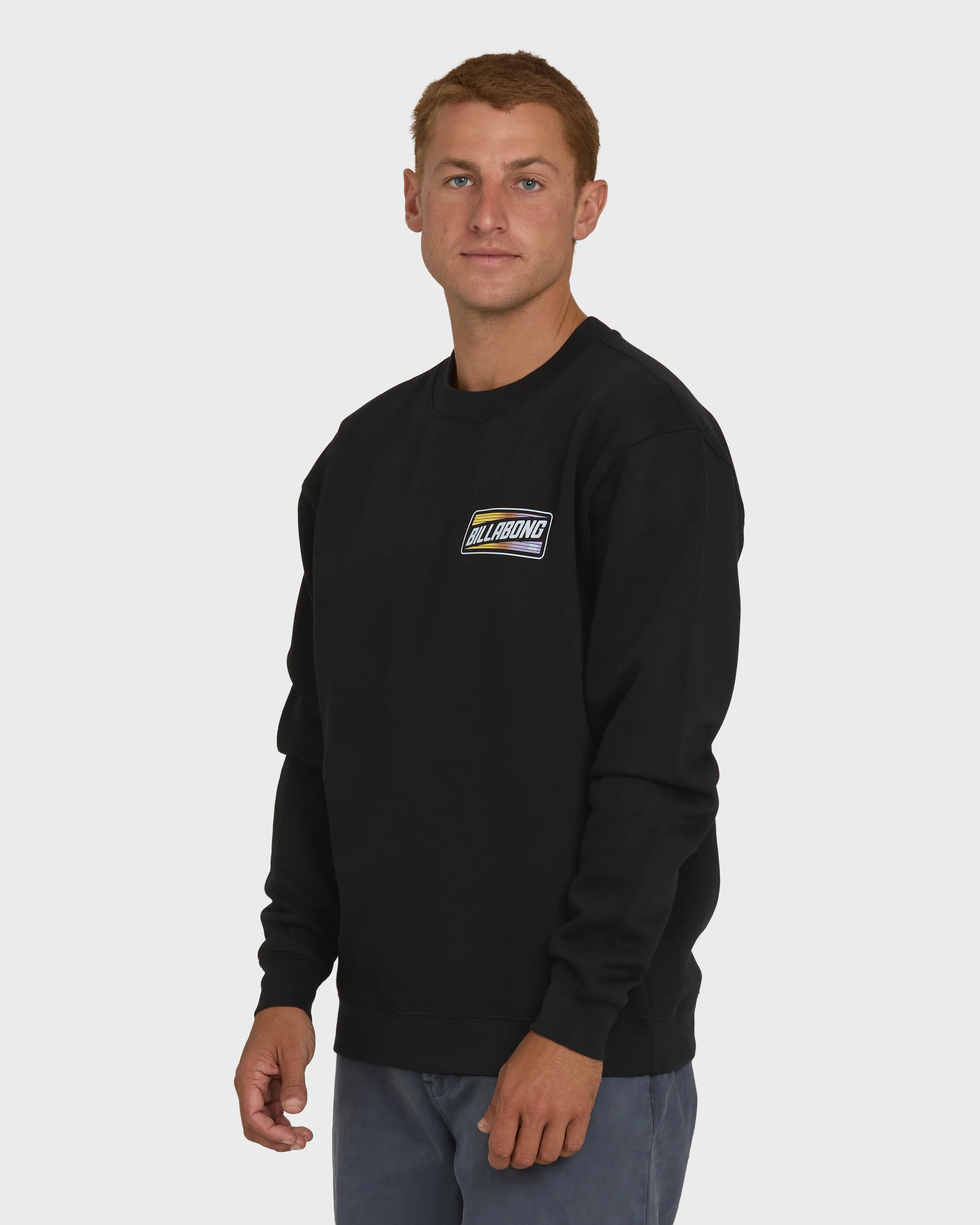 Walled Crewneck Sweatshirt - Black - Image 3
