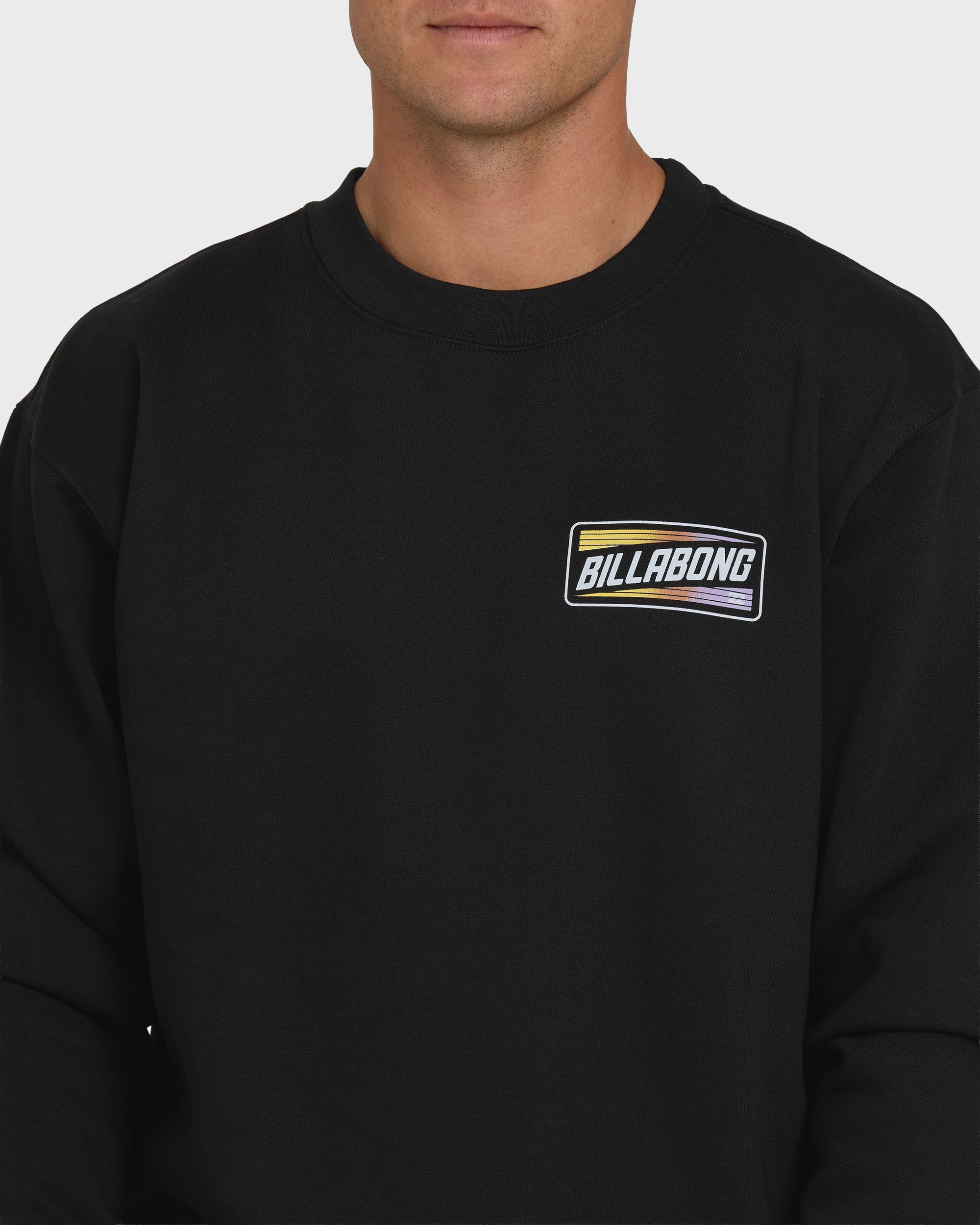 Walled Crewneck Sweatshirt - Black - Image 5