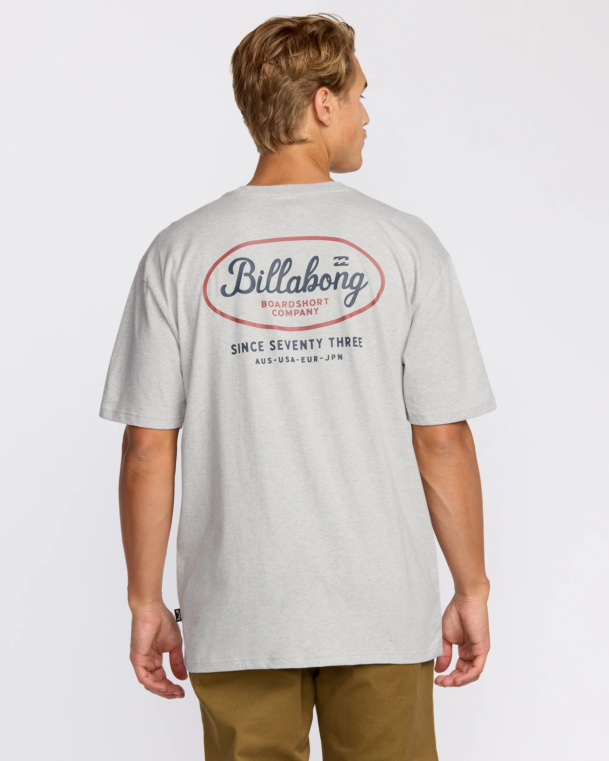Walled Regular Short Sleeve T-Shirt - Lt Grey Htr - Image 2