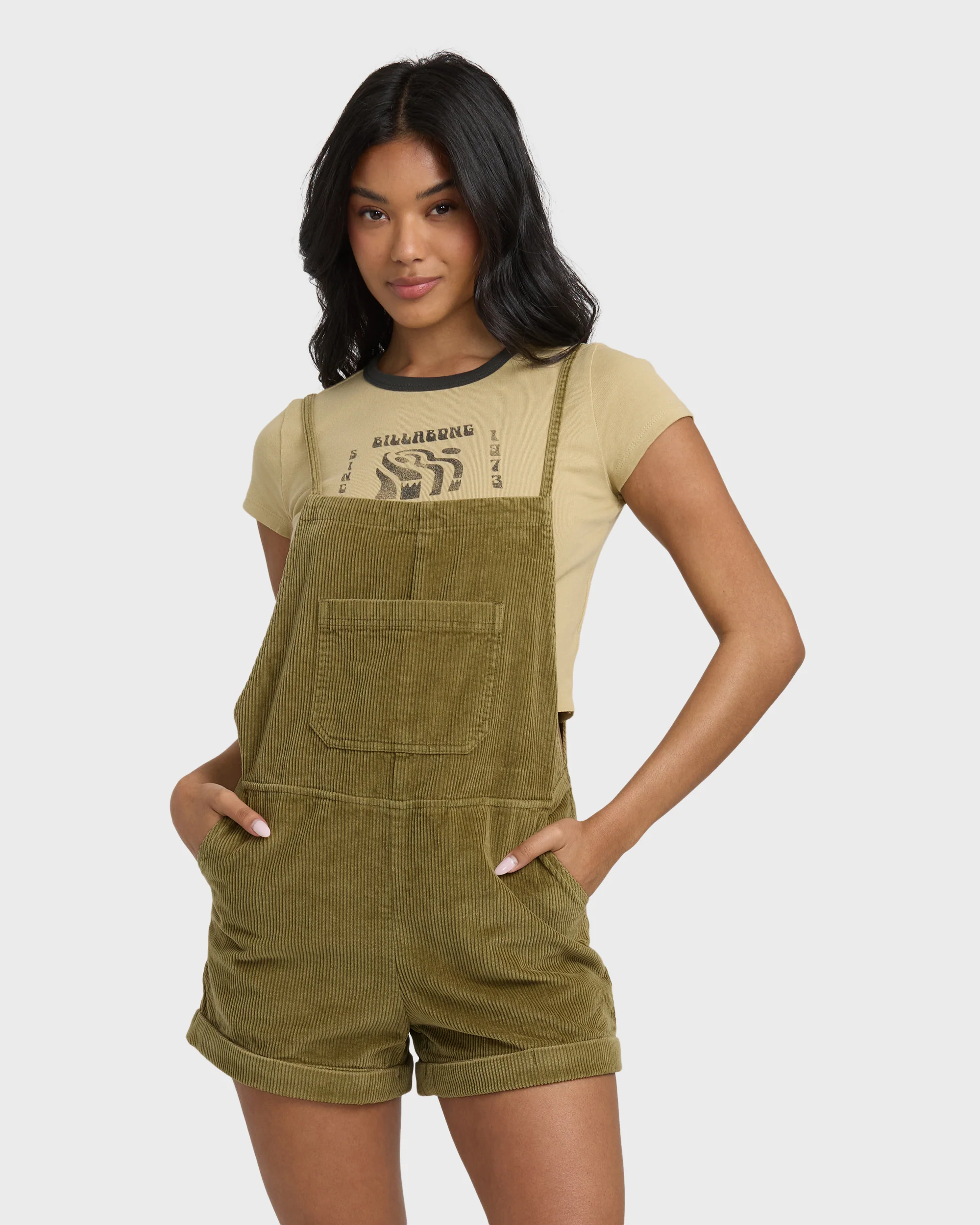 Wild Pursuit Cord Overalls - Martini Olive - Image 3