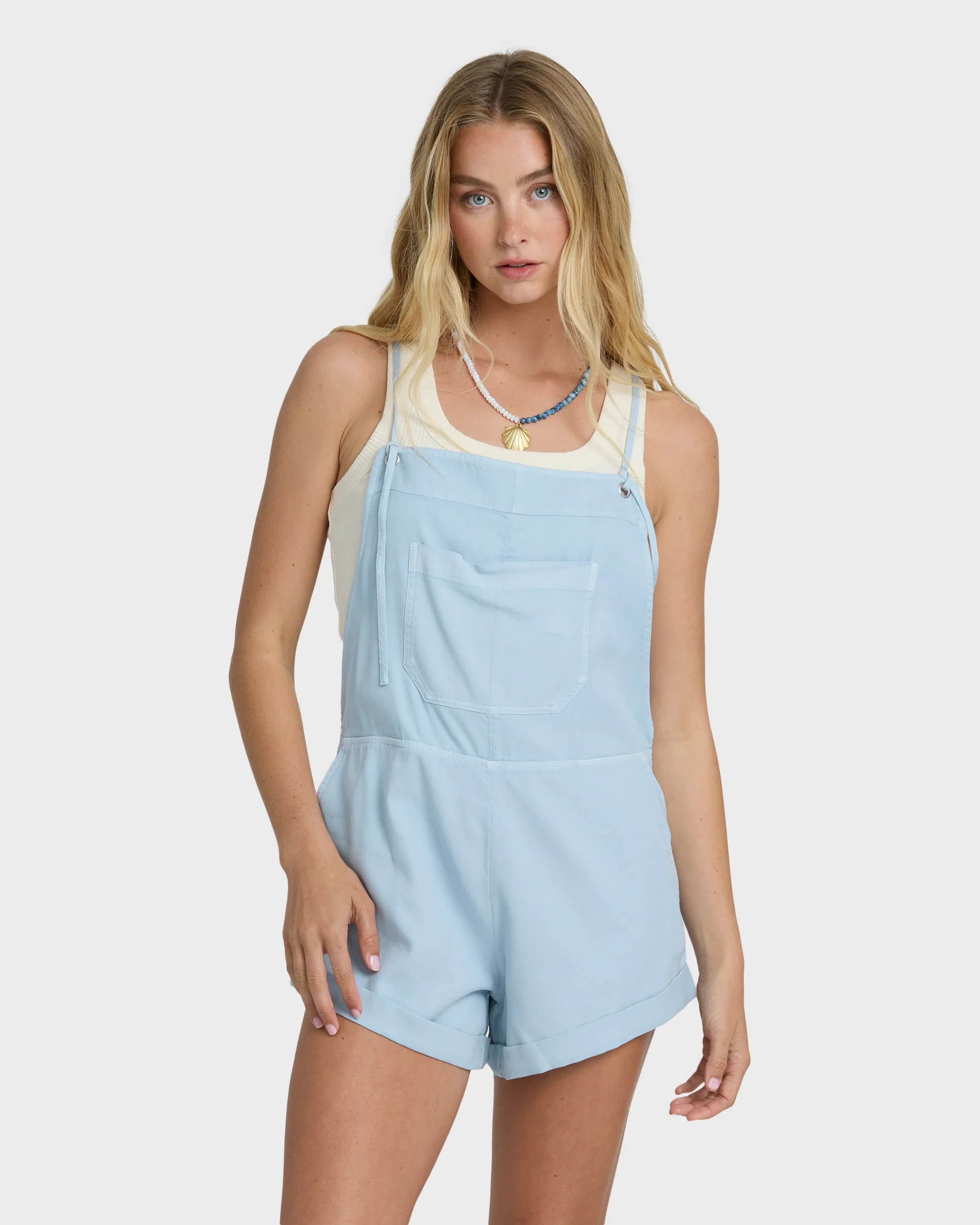 Wild Pursuit Solid Overalls - Washed Chambray