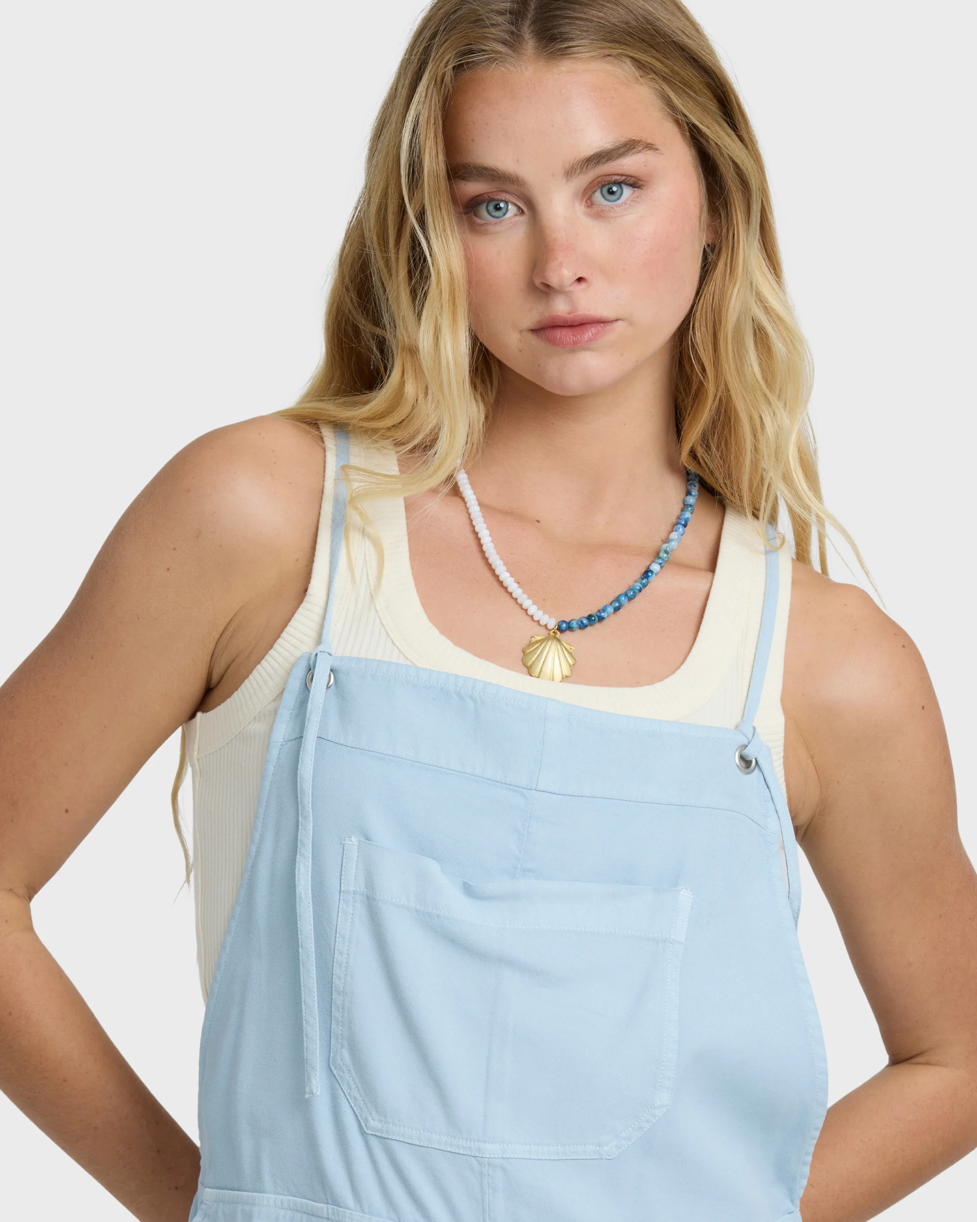 Wild Pursuit Solid Overalls - Washed Chambray - Image 5