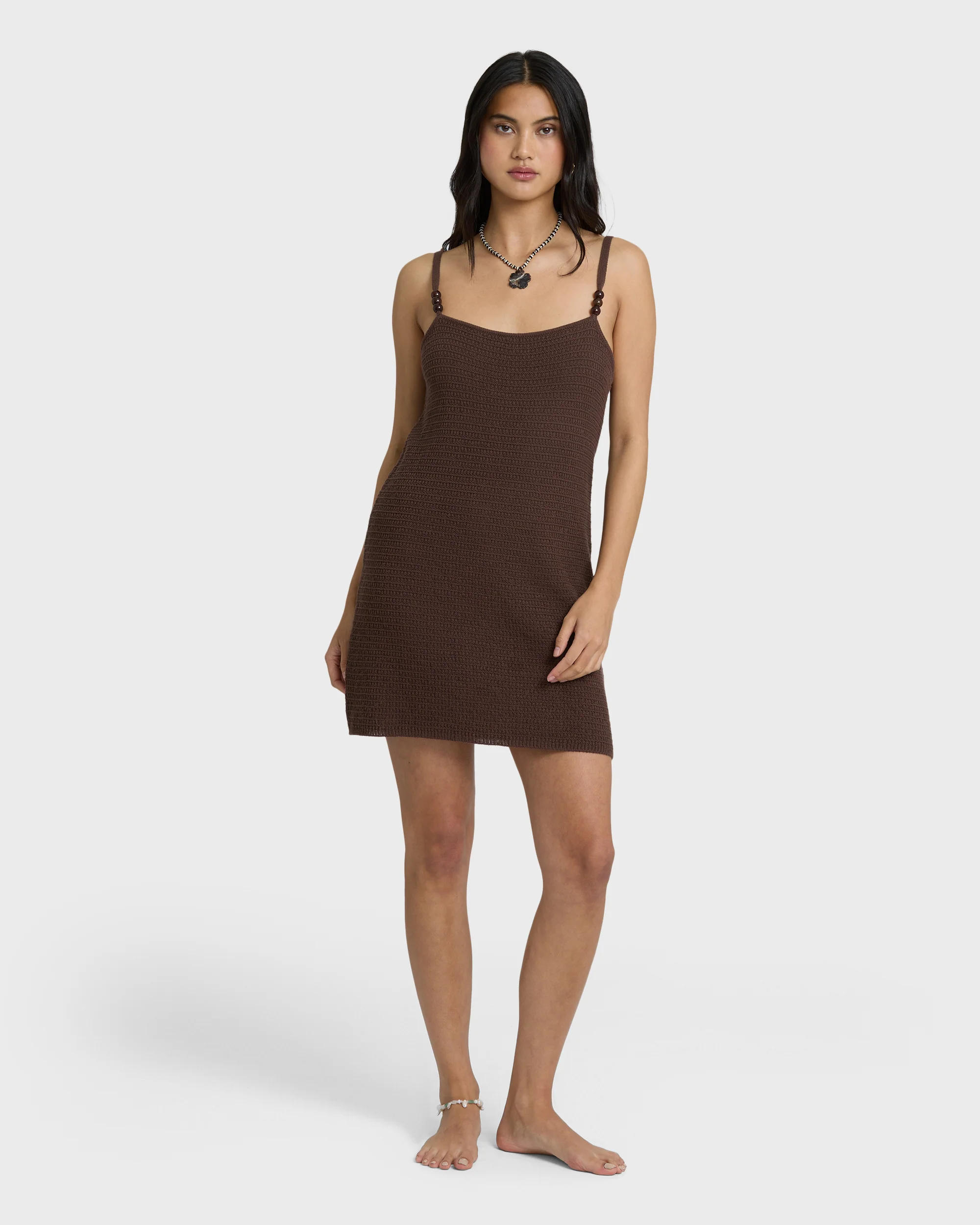 You Stunner Knit Mini Dress - Teak - Image 3